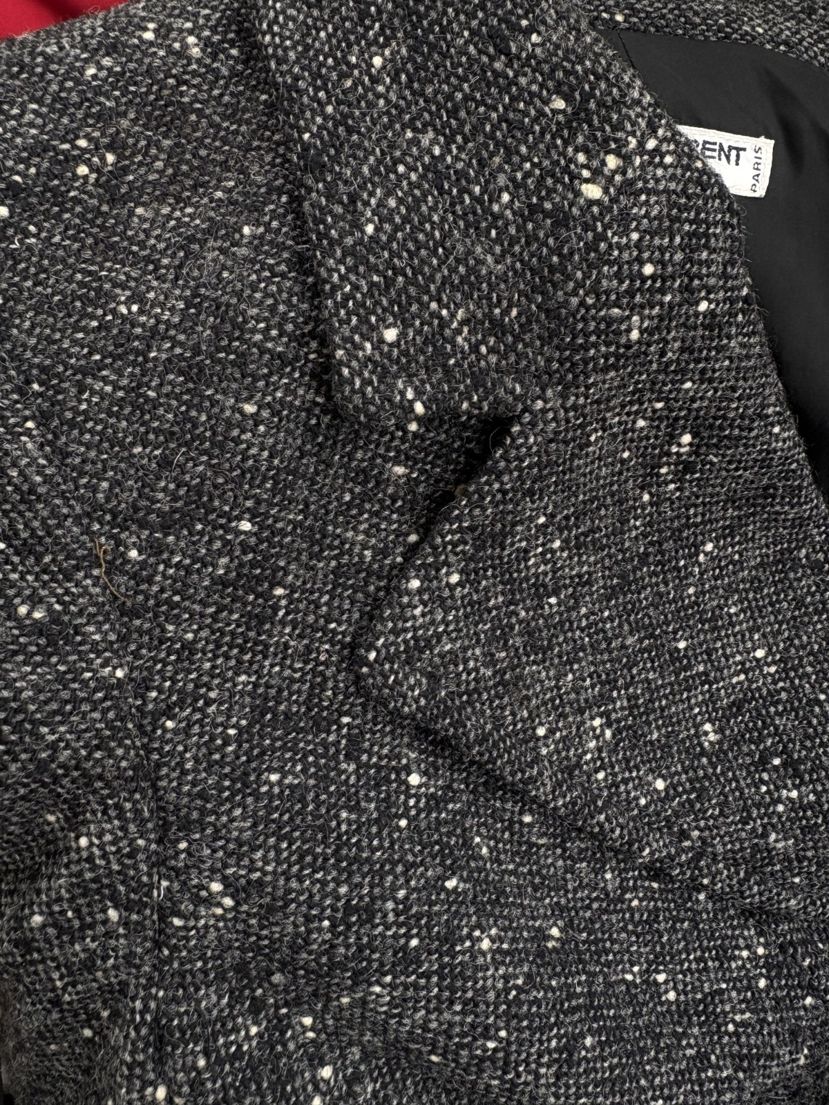 Vintage Saint Laurent Rive Gauche Tweed Blazer – Double Breasted Wool Jacket