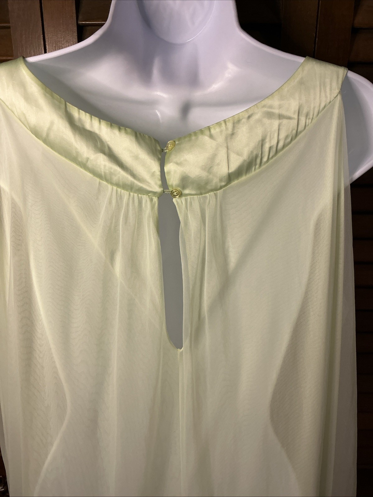 Gossard Artemis Large Mint Green Vintage Lace Robe & Nightgown Peignoir Set