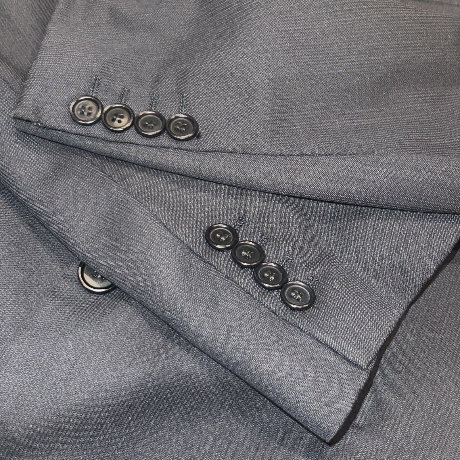 Vintage Principe Italy Navy Blue 3 Button Women’s Jacket Lined See Description