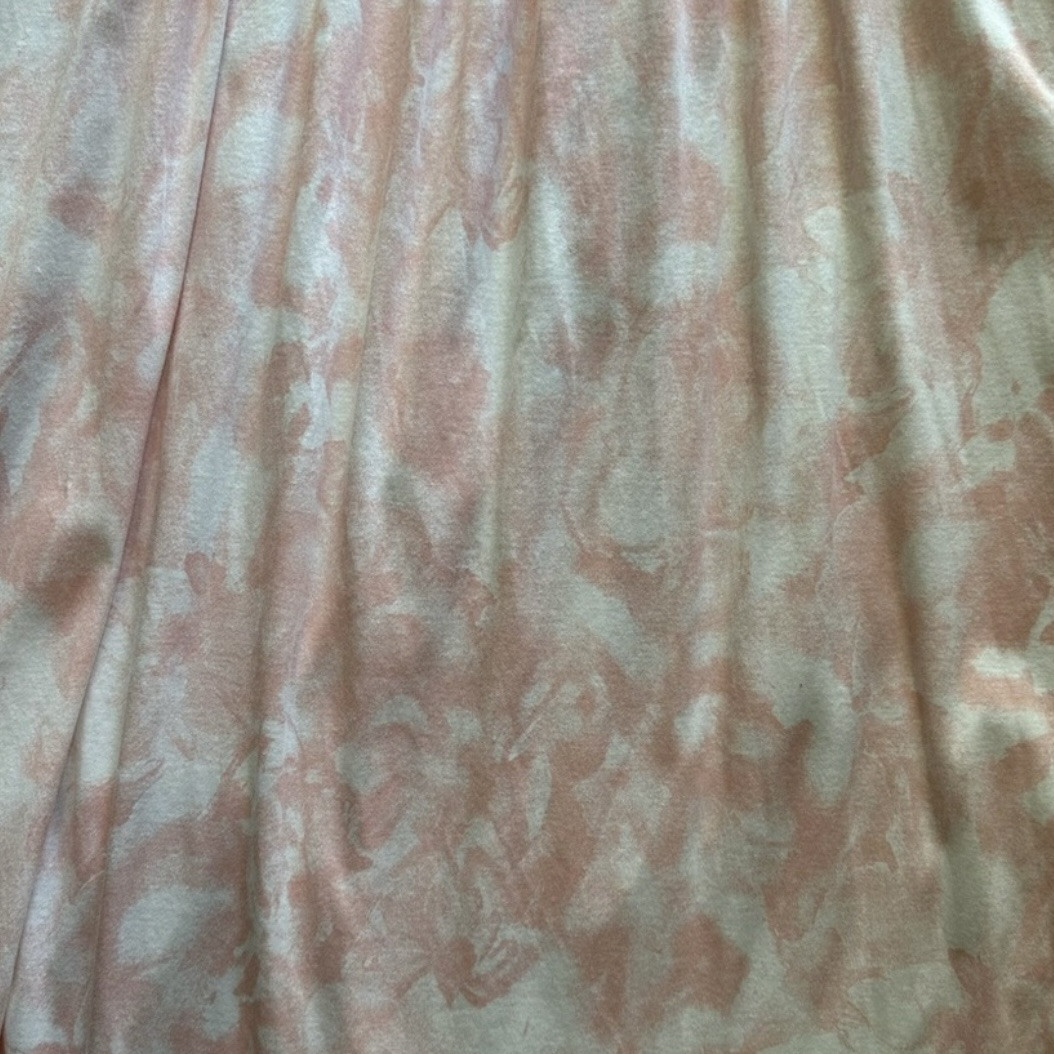 VTG 80s Retro Marble Pink Tiedye Basque Waist Dress