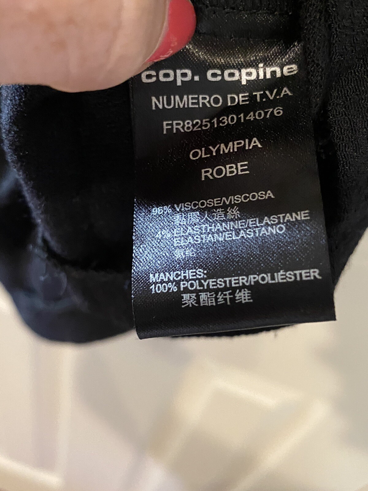 Vintage Cop Copine Olympia Stretch Evening Dress FR 38/US 6