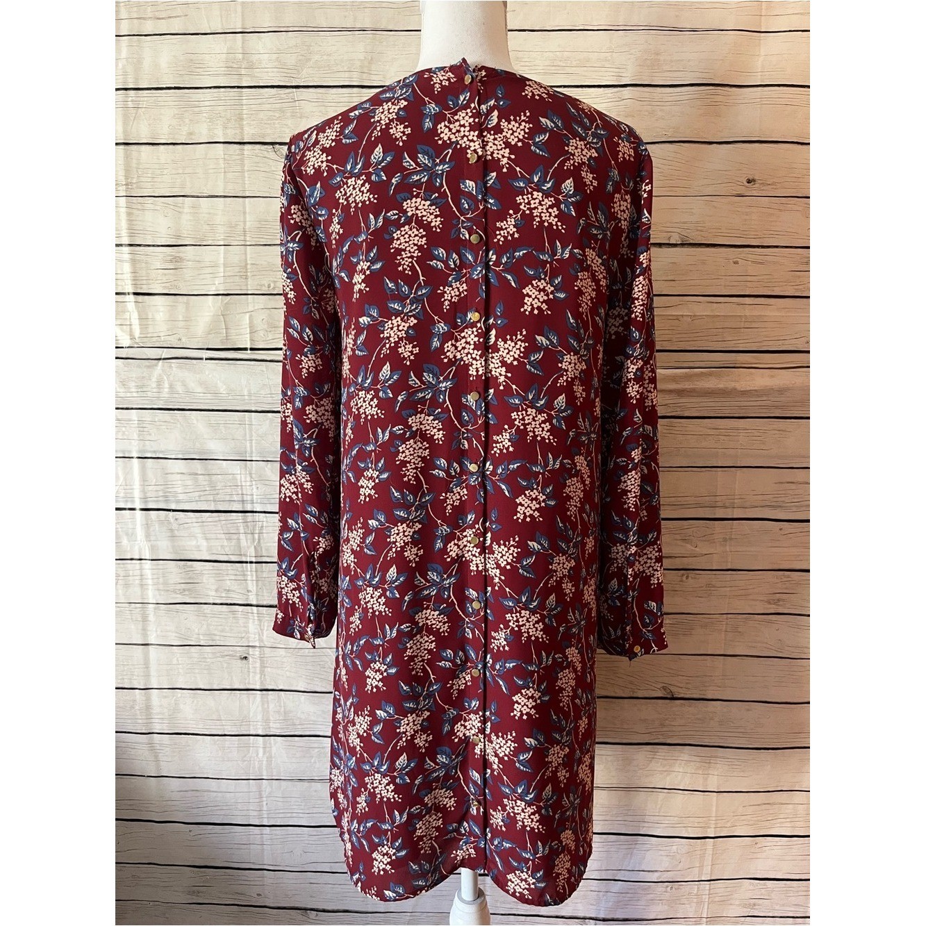 Madewell Button-Back Dress in Antique Flora