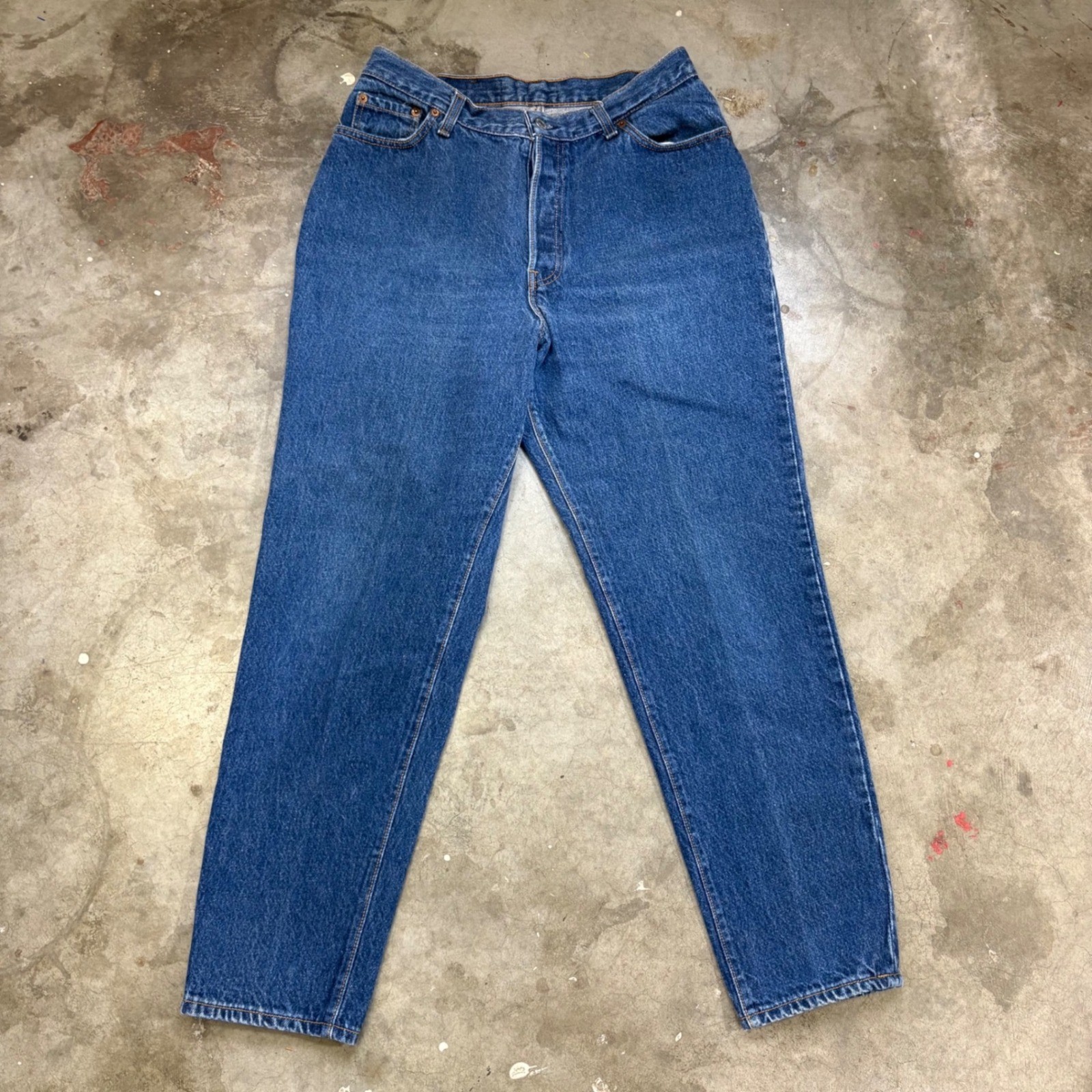 Vintage 1987 Levi&rsquo;s 16501-0115 Women 16 Made in USA Blue Mom Jeans 30×29