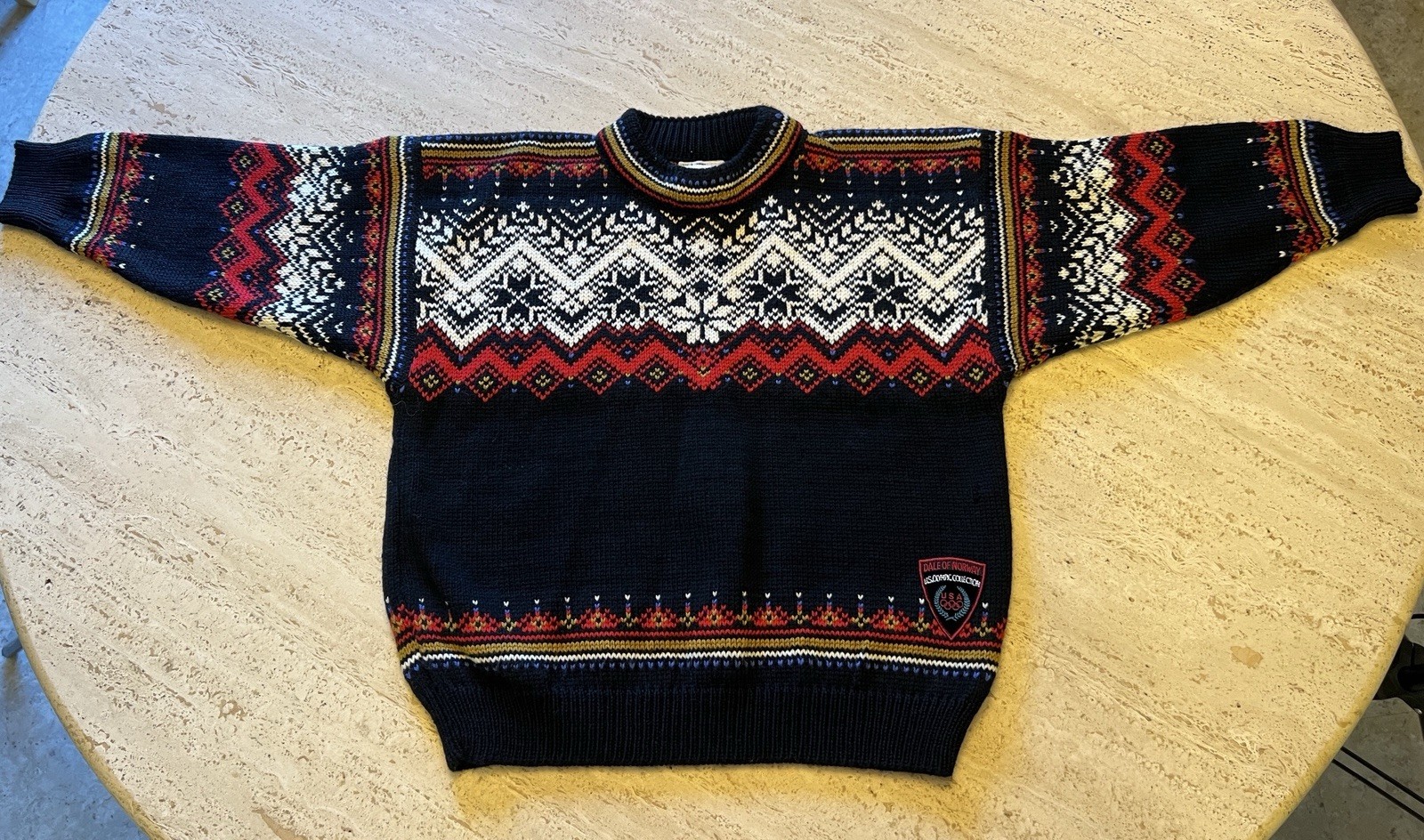 VTG Dale of Norway Wool USA Olympic Sweater XS Size Norwegian Craftsmanship Rare
