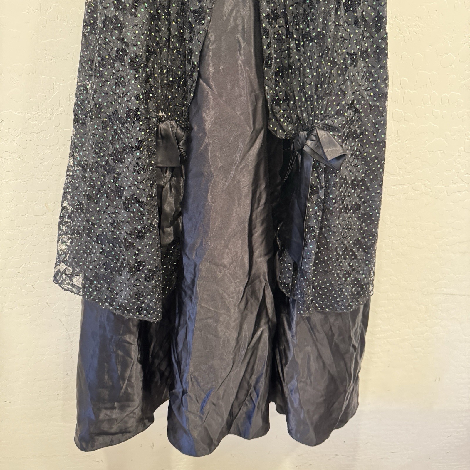 Flirtations Alfred Angelo Formal Punk Gothic Princess Prom Gown 1980s Glam