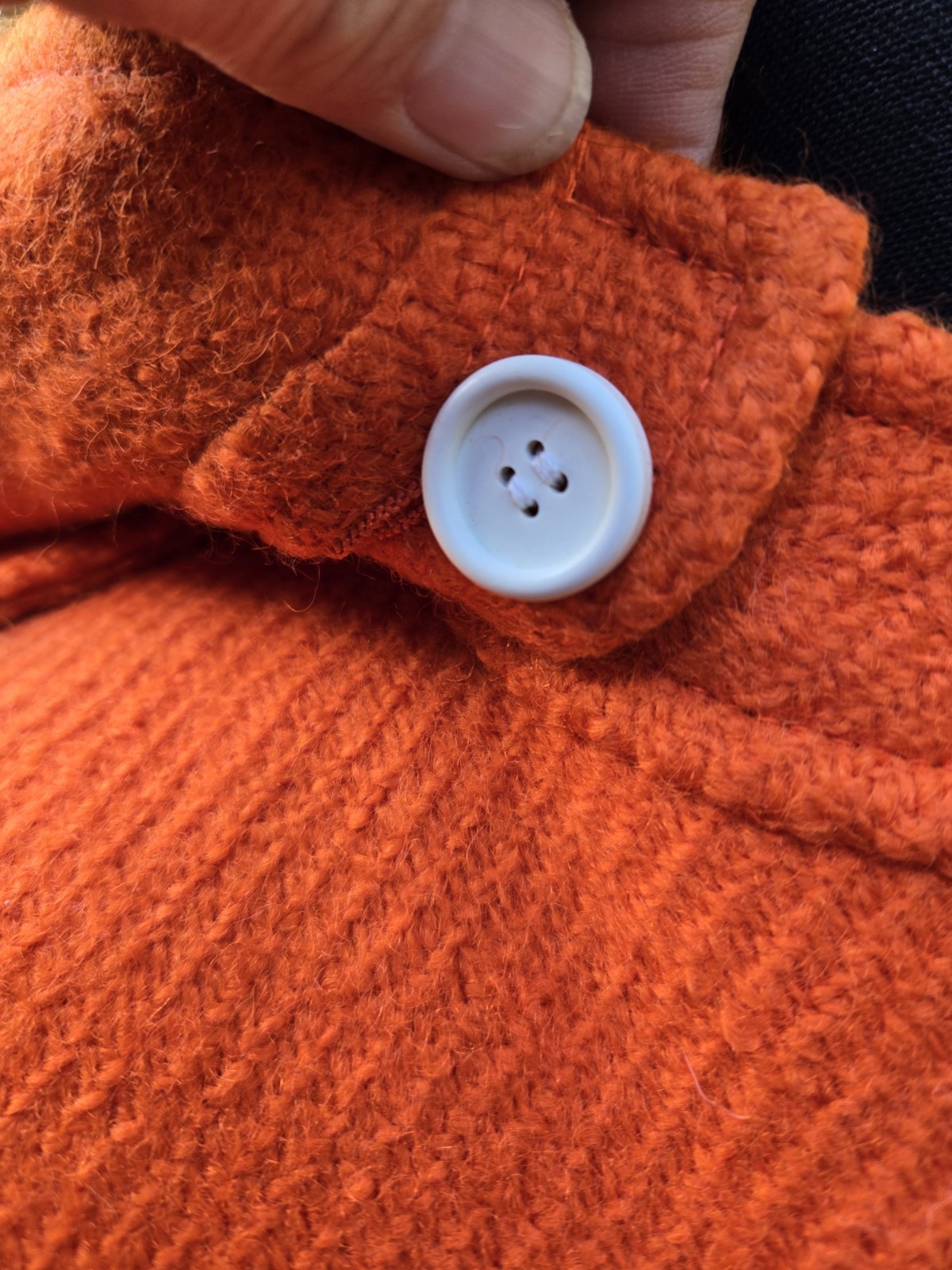 Vintage Rare 60’s Hyperbole Courreges Paris Orange Wool Womens Coat