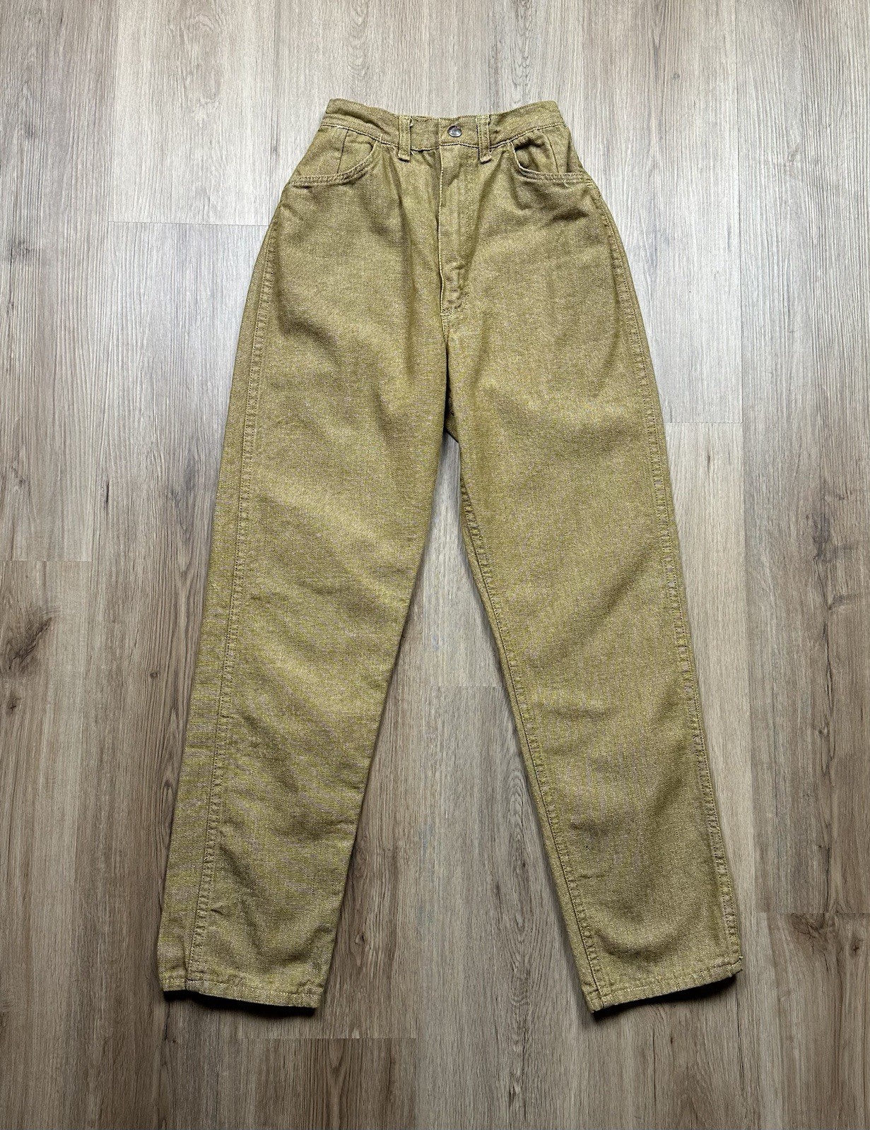 50s VINTAGE Wrangler Sanforized Women’s Golden Brown Rockabilly Jeans Size 13/14