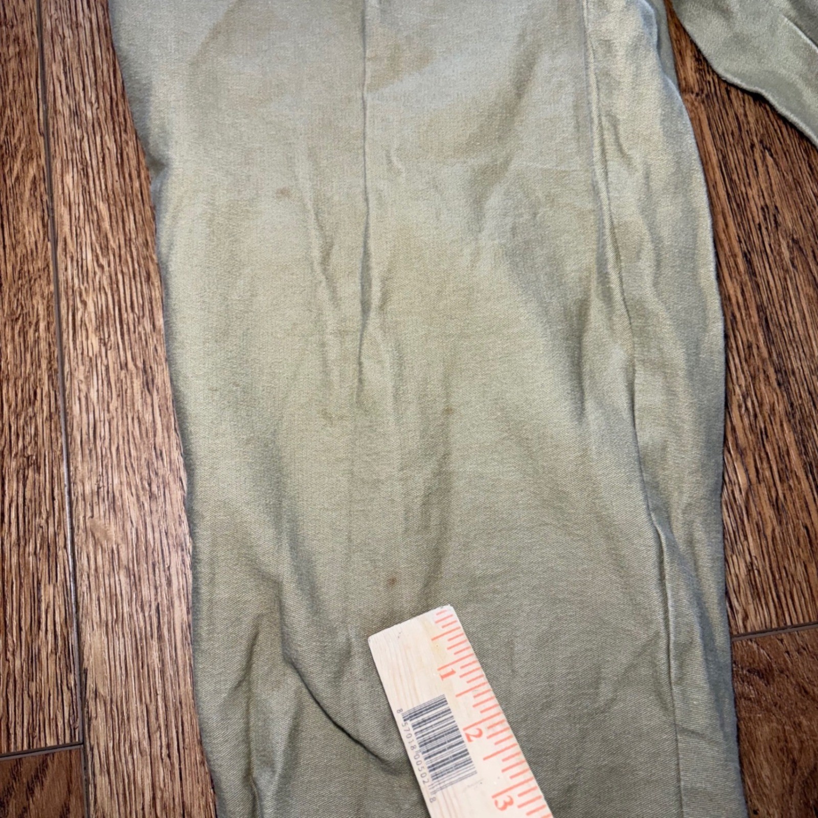 90s Et Vous Vintage Stirrup Pants Womens 10 Made in France Khaki High Waist READ