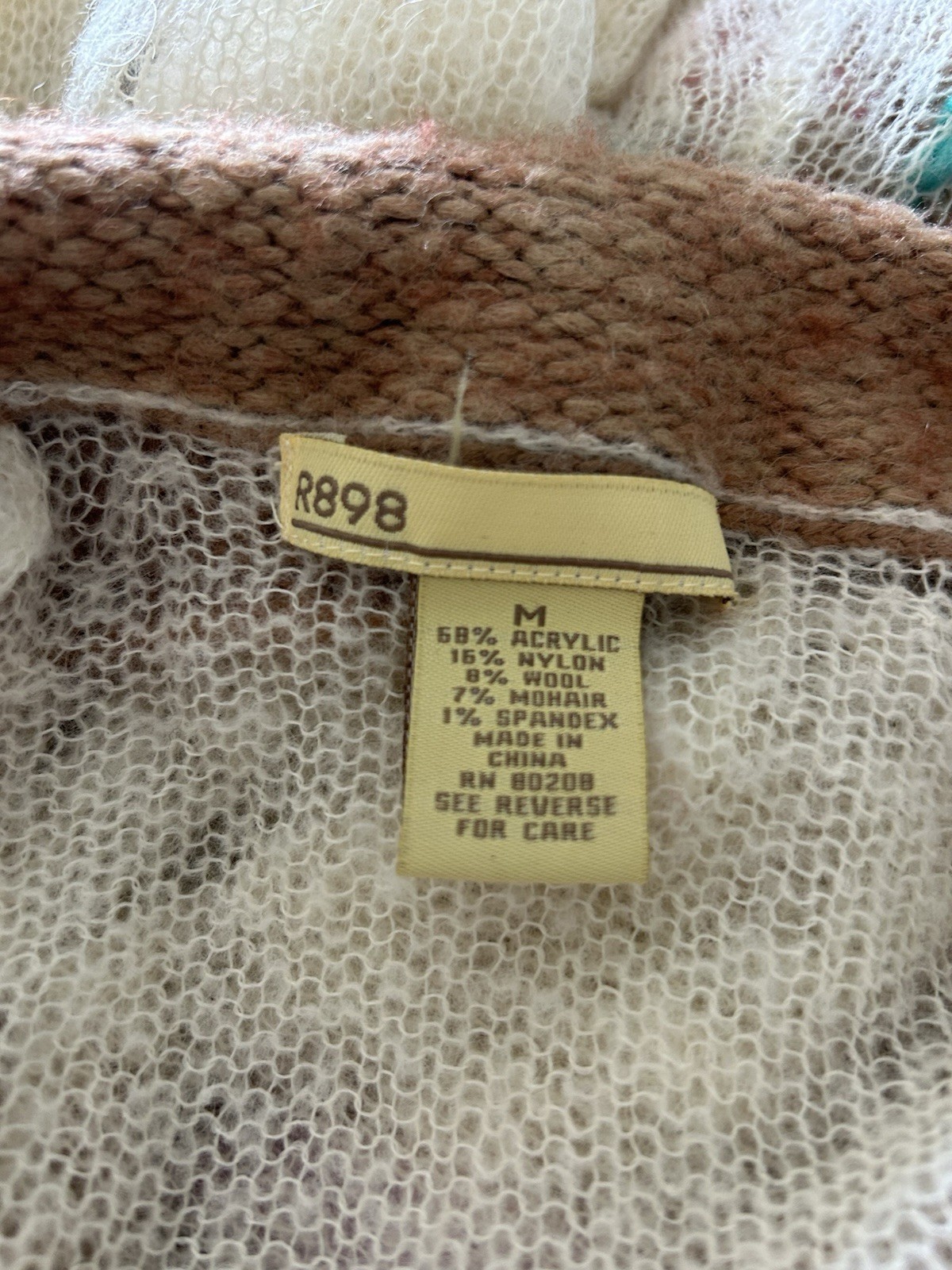 Vintage Sweater R898 Flowers