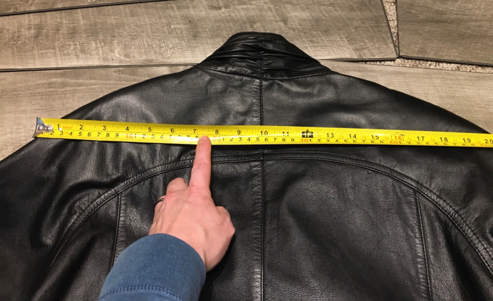 Womens Jacqueline Ferrar Riding Leather Bomber Button Front Coat Jacket Size 14