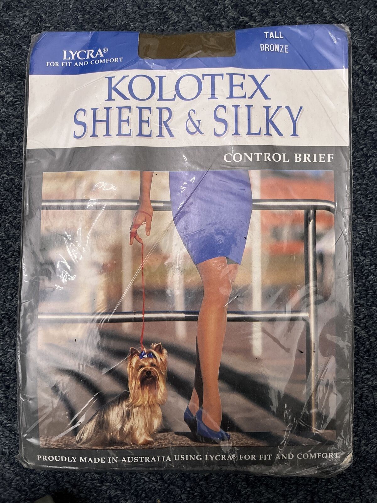 Kolotex Sheer & Silky Bronze Tall Control Brief Pantyhose with Reinforced Toe