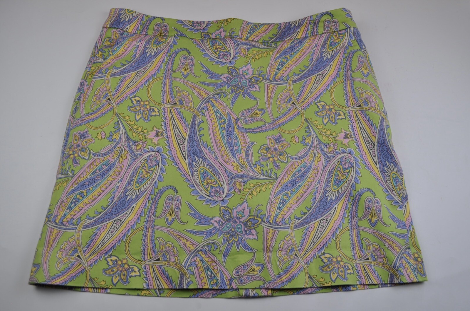 Ralph Lauren Sport Multicolor Paisley Chino Shorts Skort Skirt Women Size 8