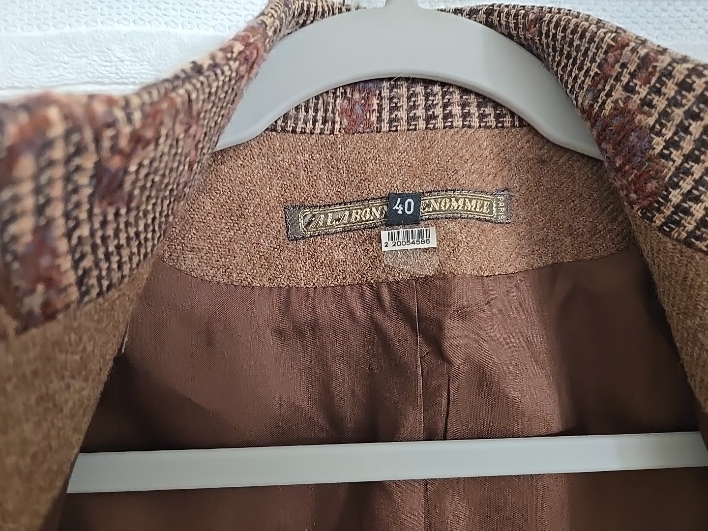 La Bonne Renommee Wool Patchwork Jacket Paris Size 40 Euro Eclectic Vintage