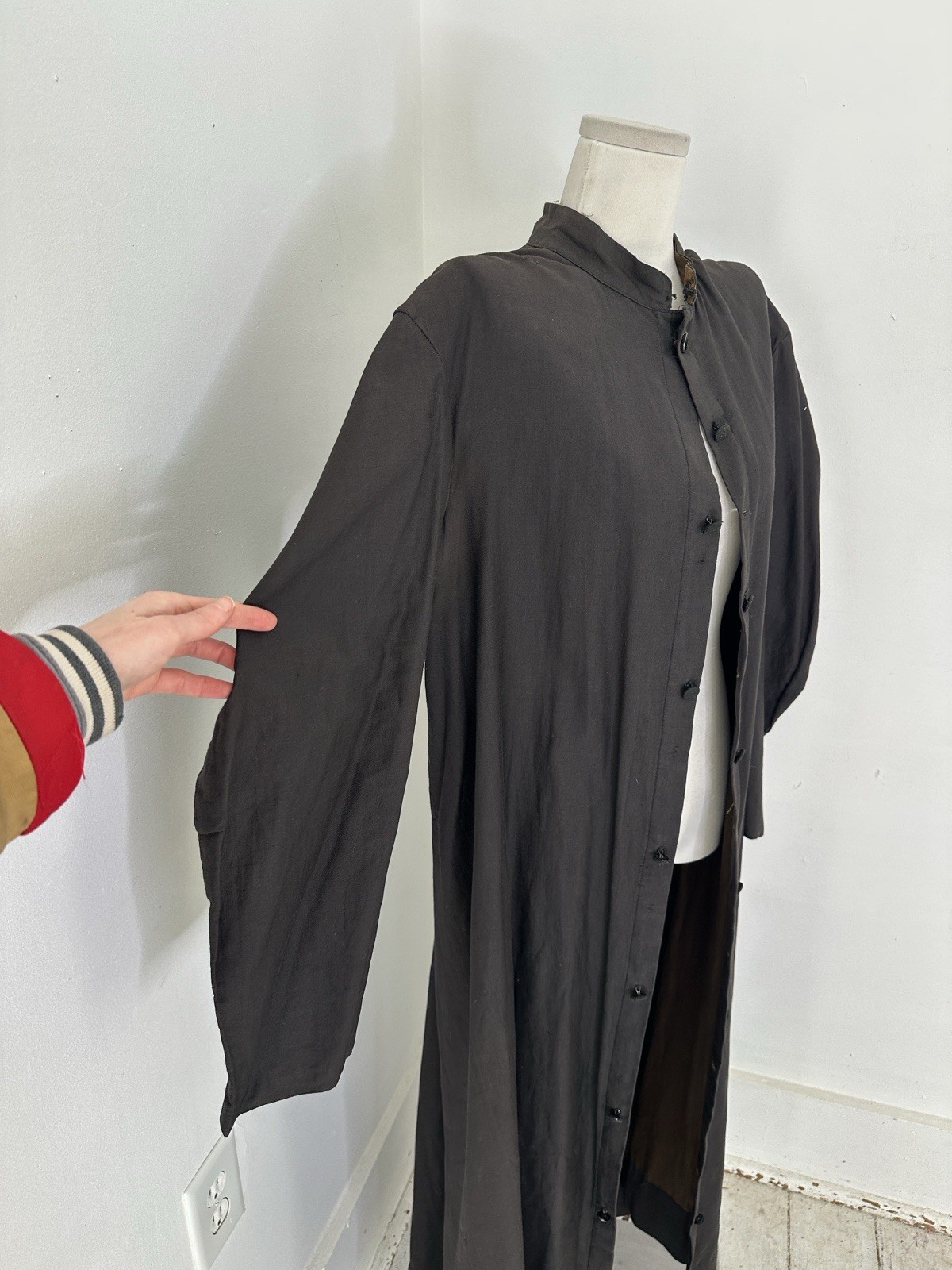 Antique Cotton Choir Duster Button Up Robe