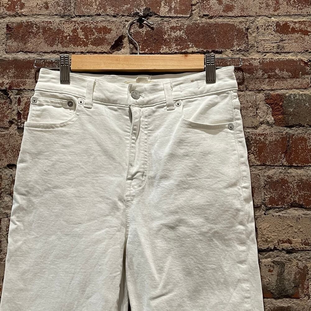 Madewell The &rsquo;90s Straight Crop Jean Size 25 in Tile White
