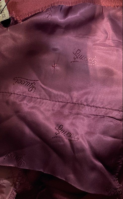 Vintage 90s Gucci Women&rsquo;s Burgundy Pleated 100% Wool Trousers Pants Sz IT 38