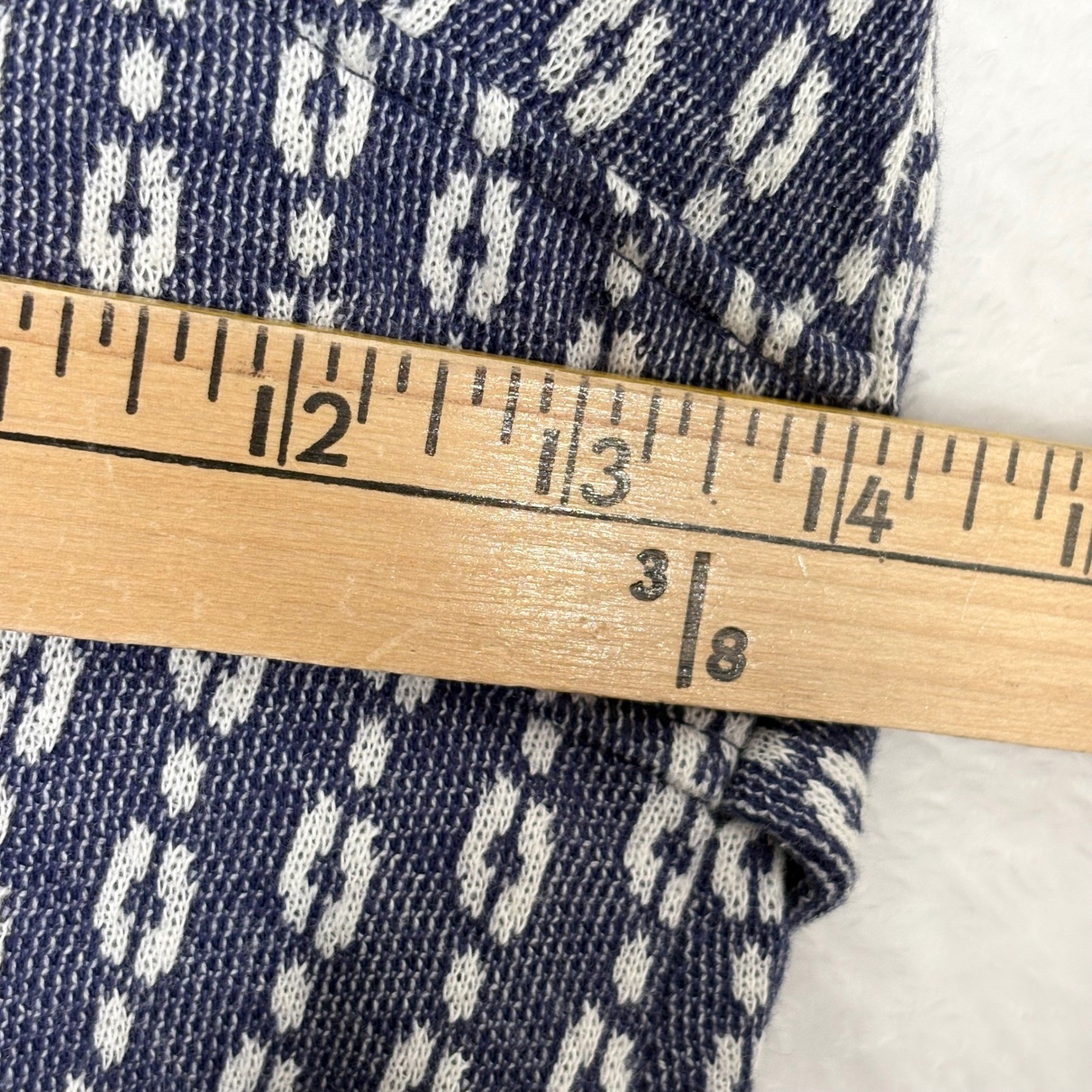 Vintage Terri Petites California Navy Blue Puff Sleeve Maxi Dress Small Prairie