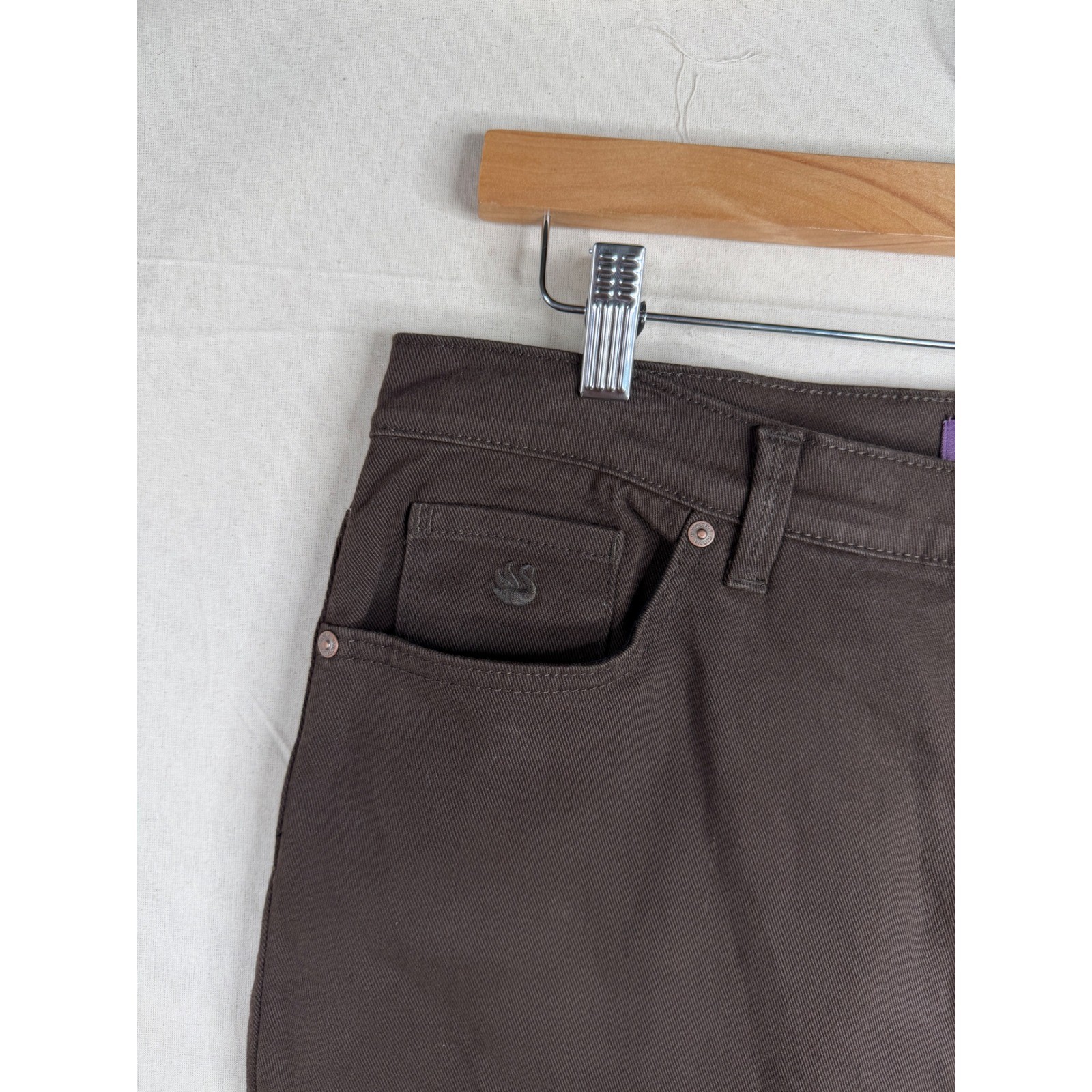 New Gloria Vanderbilt Amanda Slimming Classic Tapered Leg Pants size 16 Brown