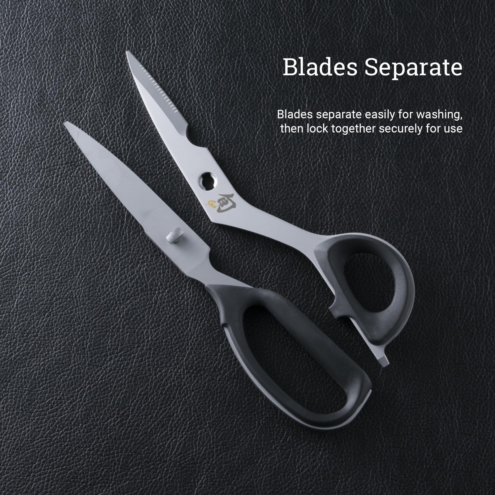 Shun Kitchen Shears, 22.6 cm, Heavy Duty Cooking Scissors, Durable 420J2 Stainle