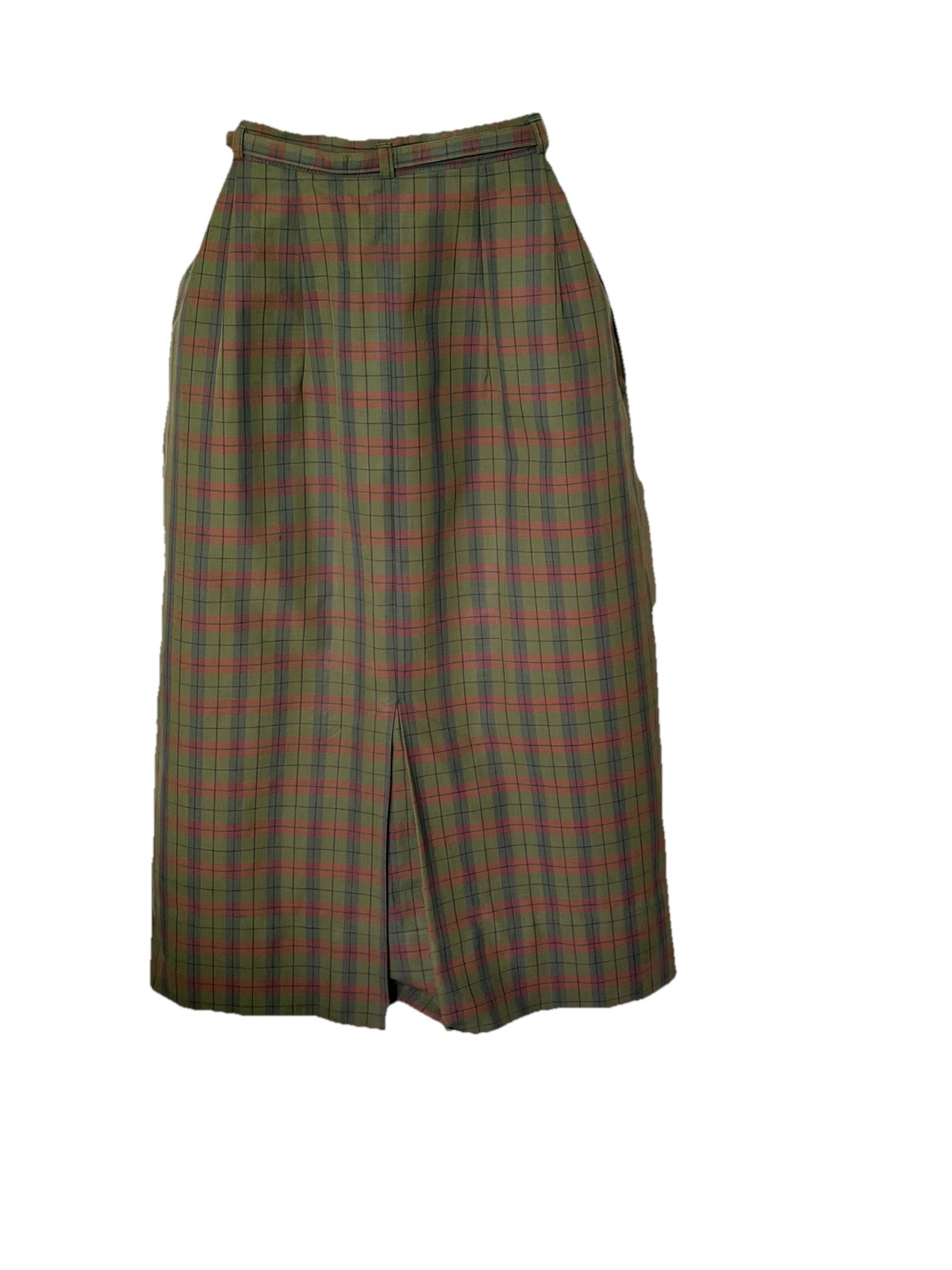 Vtg 50s White Stag Plaid Shirtwaist Dress 38” Bust Broken Zip 23&Prime; Waist