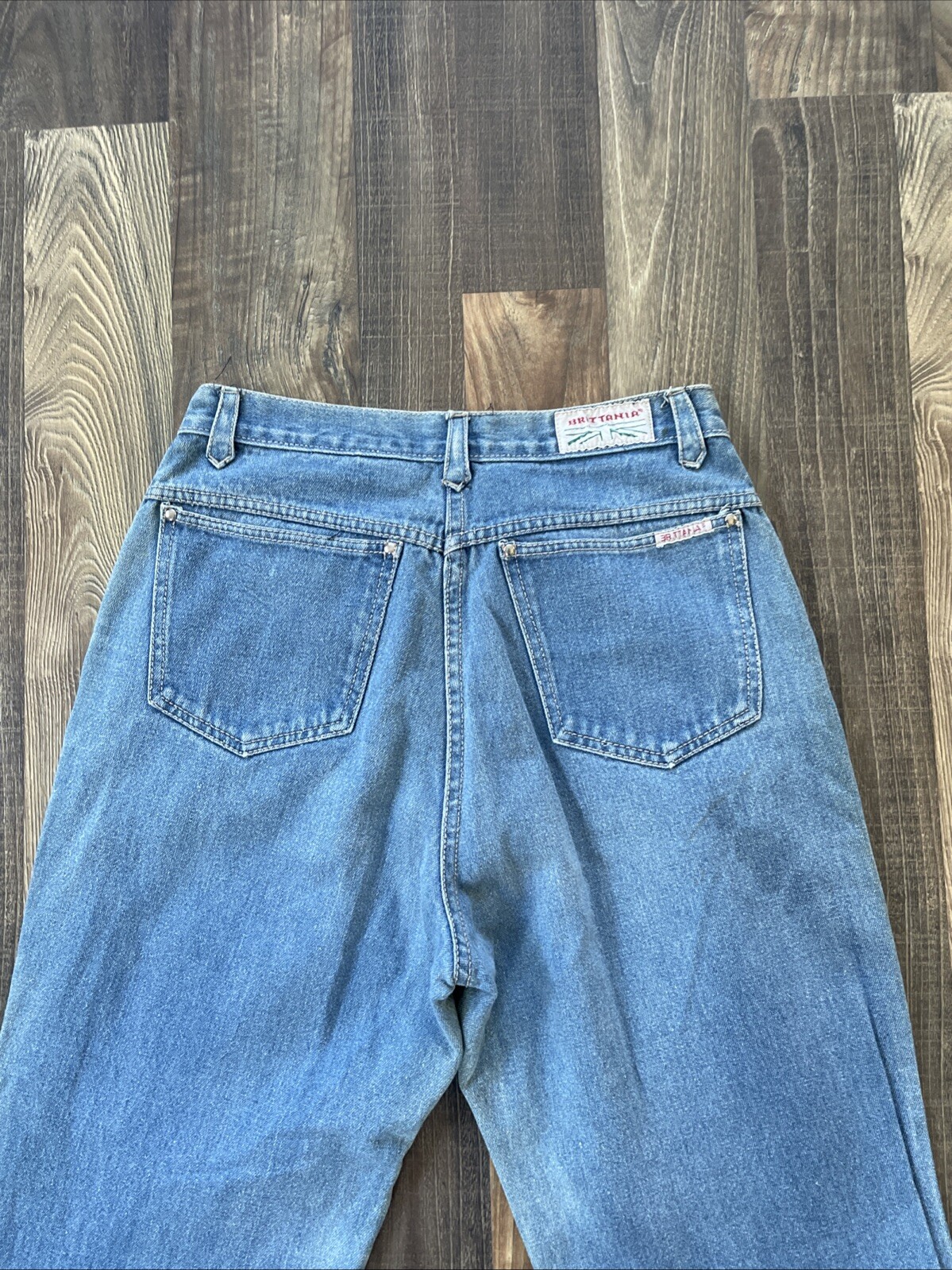 Brittania Jeans Custom Painting Size 13 (W26 L32) Birds of Paradise
