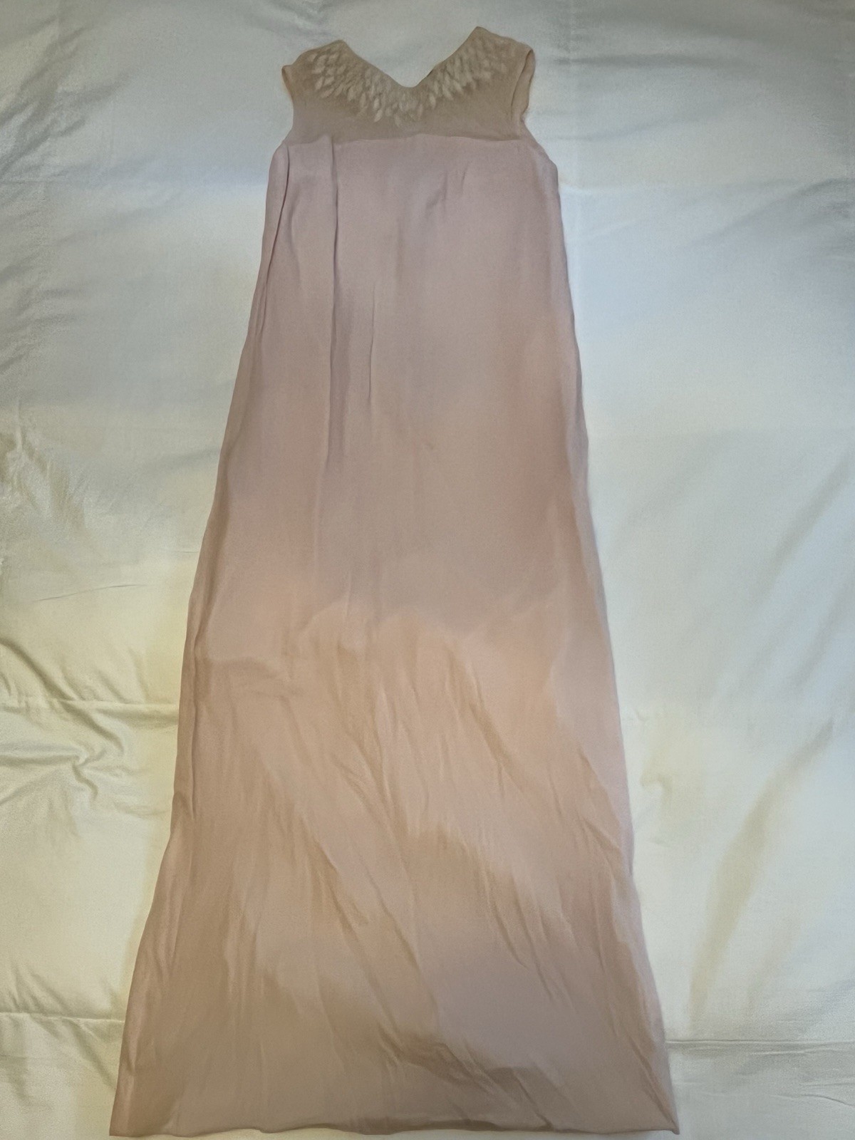 Vintage Nadine Baby Pink Maxi Dress