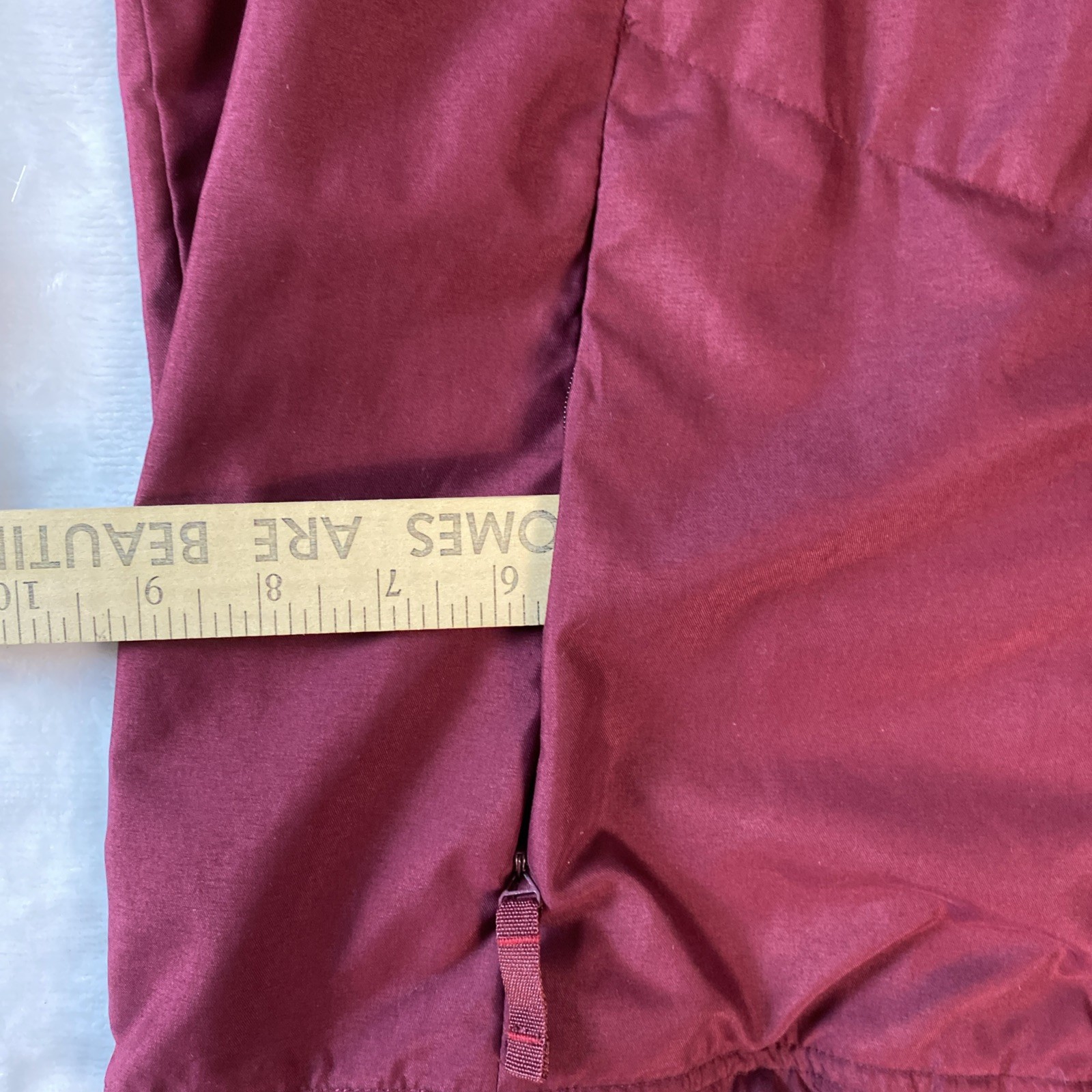 Vintage 1980s Catalina Activewear Jacket Women’s S Maroon Striped Hong Kong