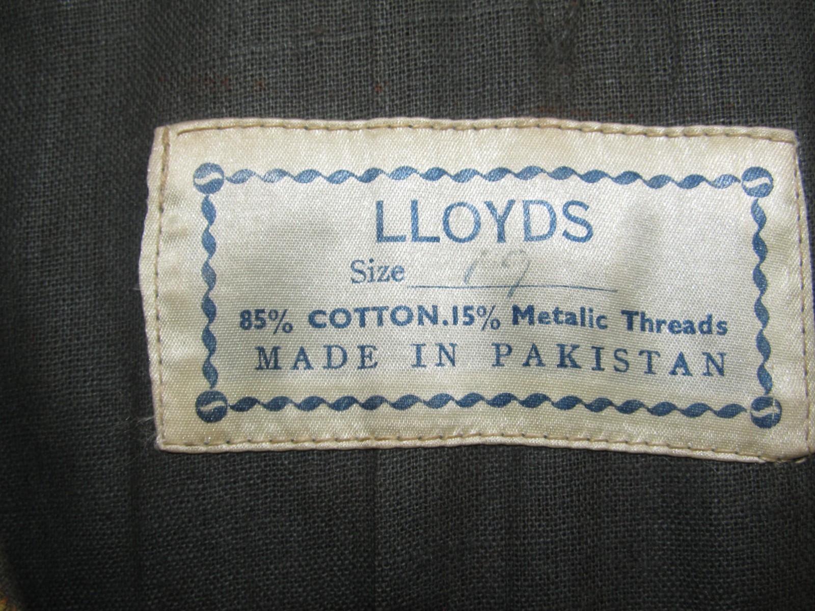 Vintage Turkish Vest Hendrix Morrison Style Made In Pakistan Velvet Gold Lloyds