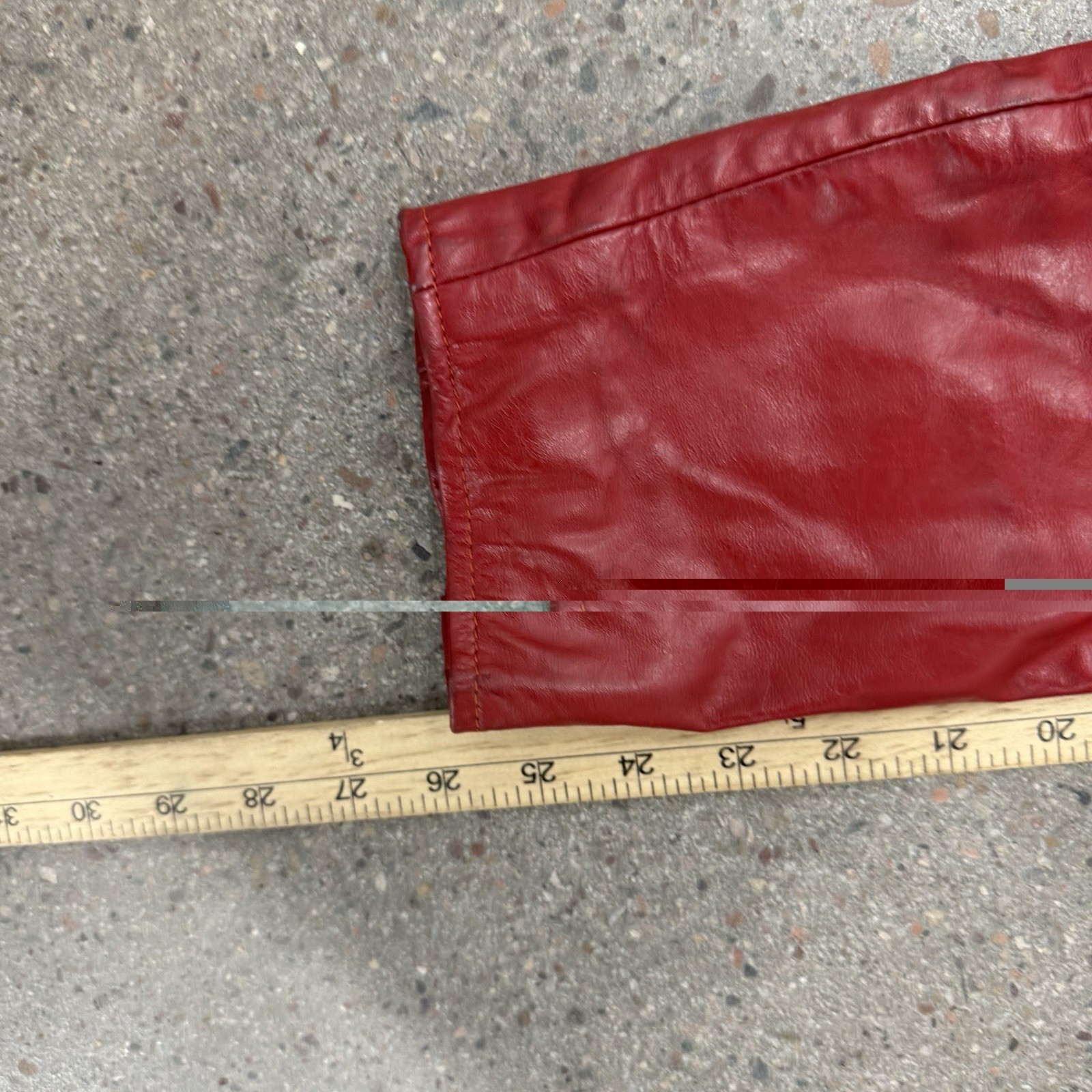 Vintage Leather Jacket Wilsons Red Leather Size 40