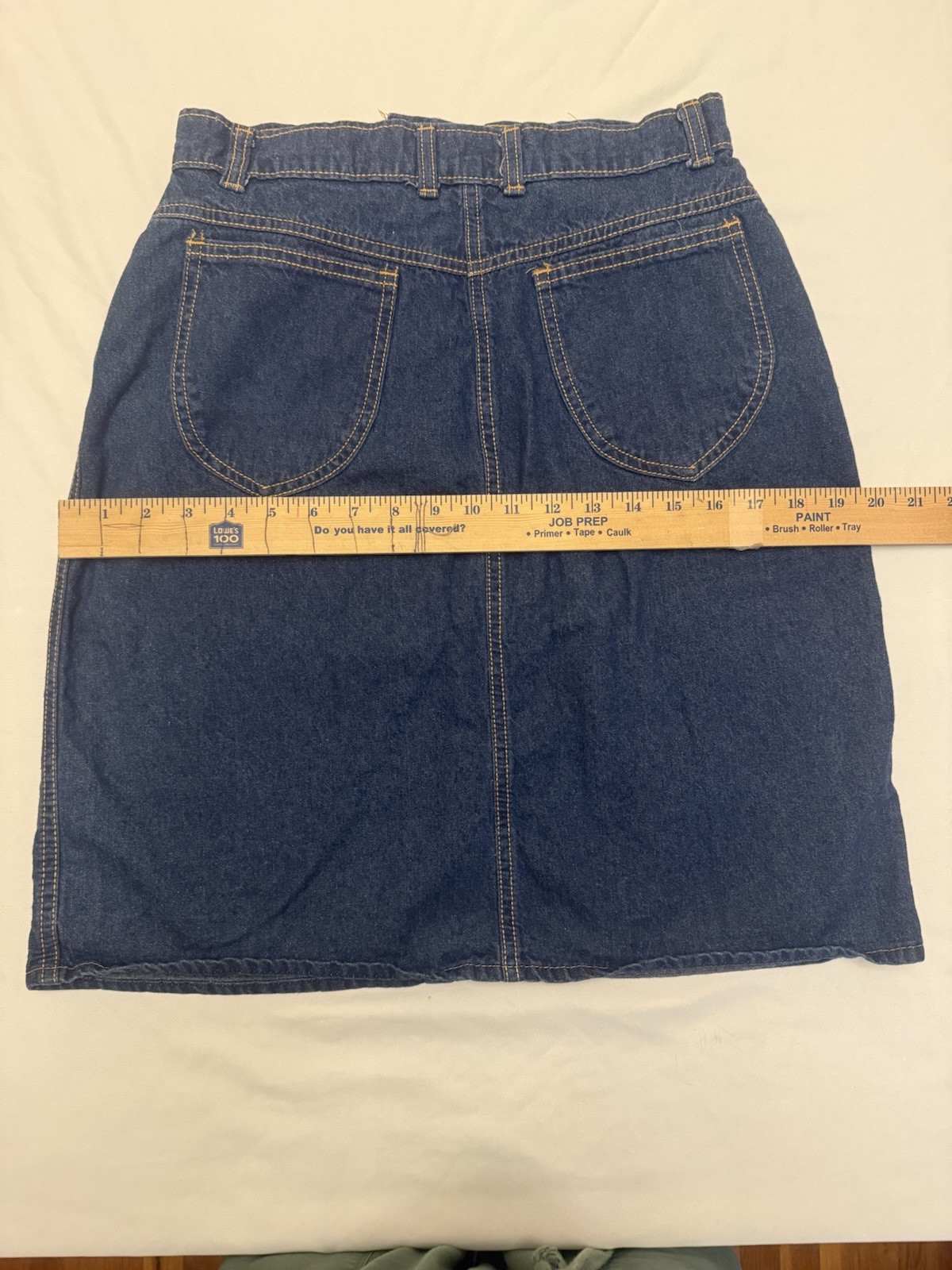 Vintage Hunt Club JC Penney 100% Cotton Denim Skirt Women&rsquo;s Size S/M