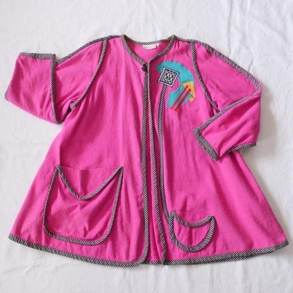 Fun 80s Beppa avant-garde swing coat