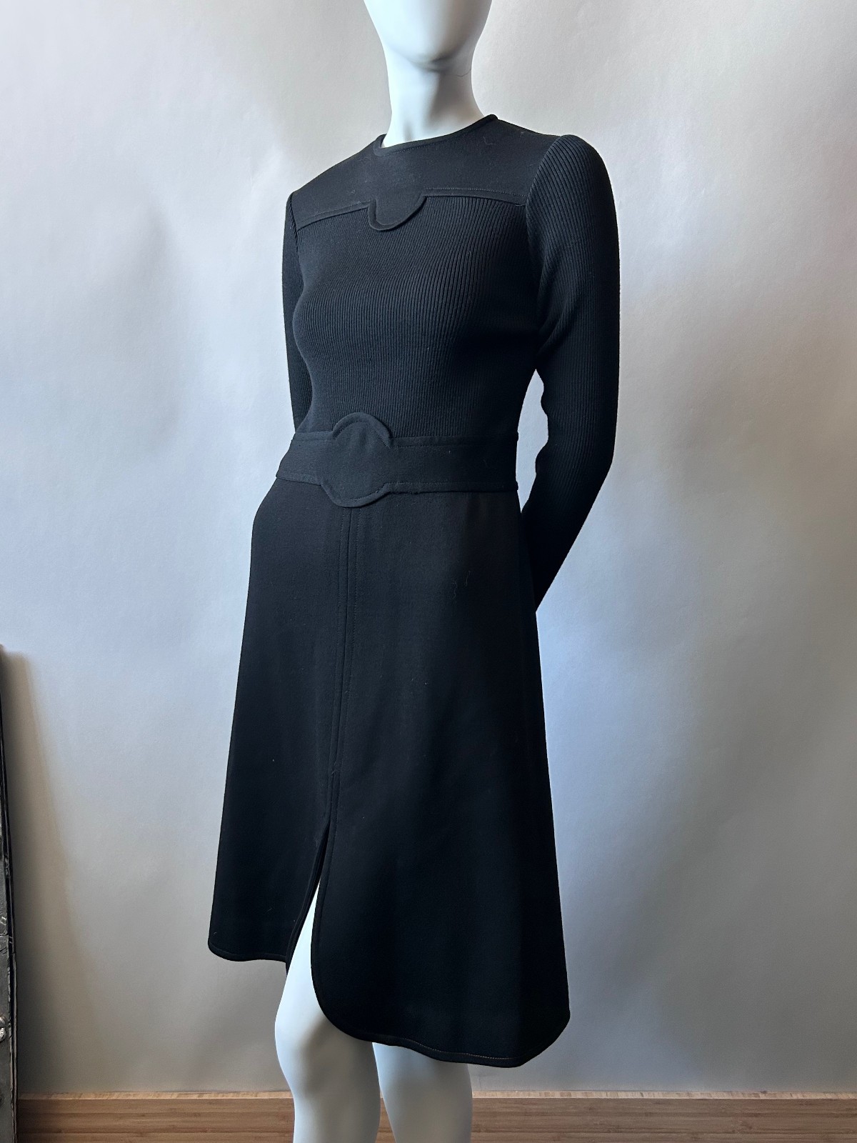 Vintage 1970s Roncelli Wool Blend Knit Dress