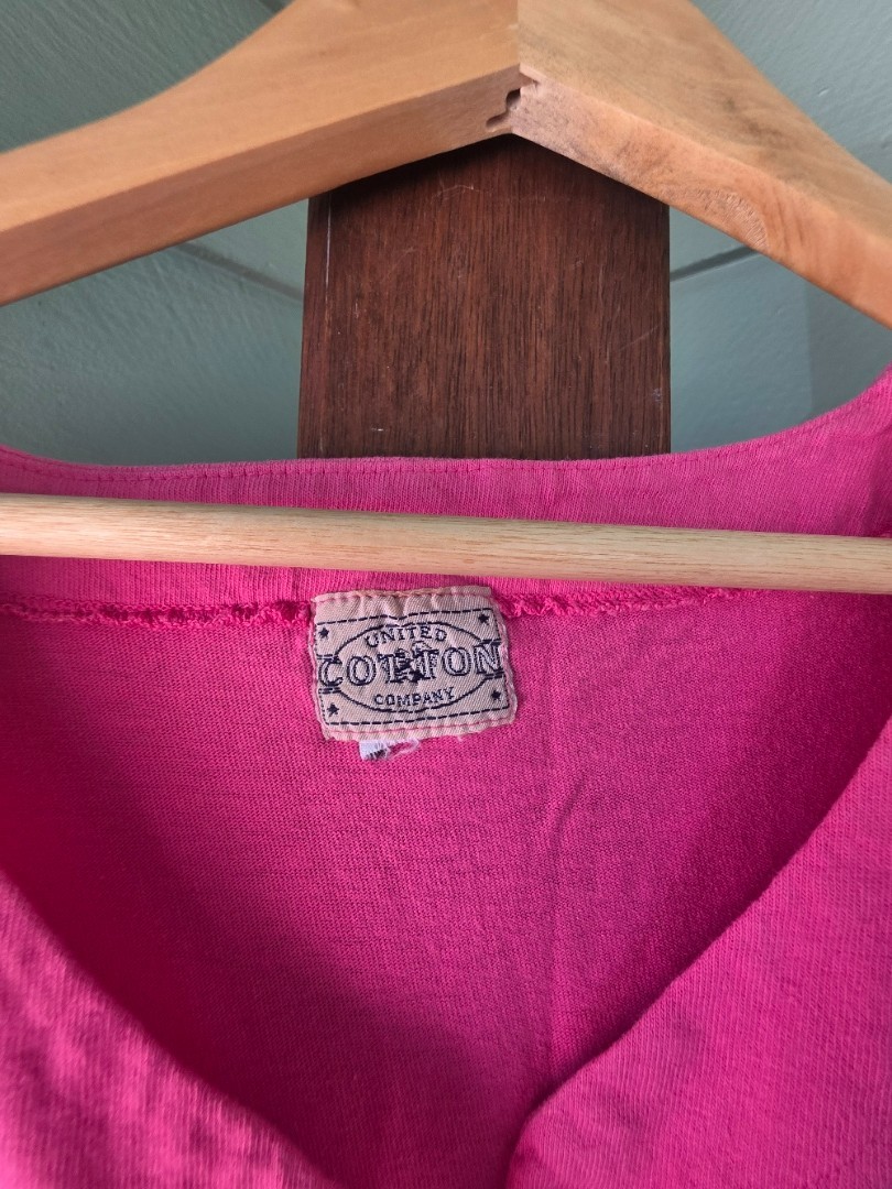 1990&rsquo;s United Cotton Company Pink Garment Dyed Dress