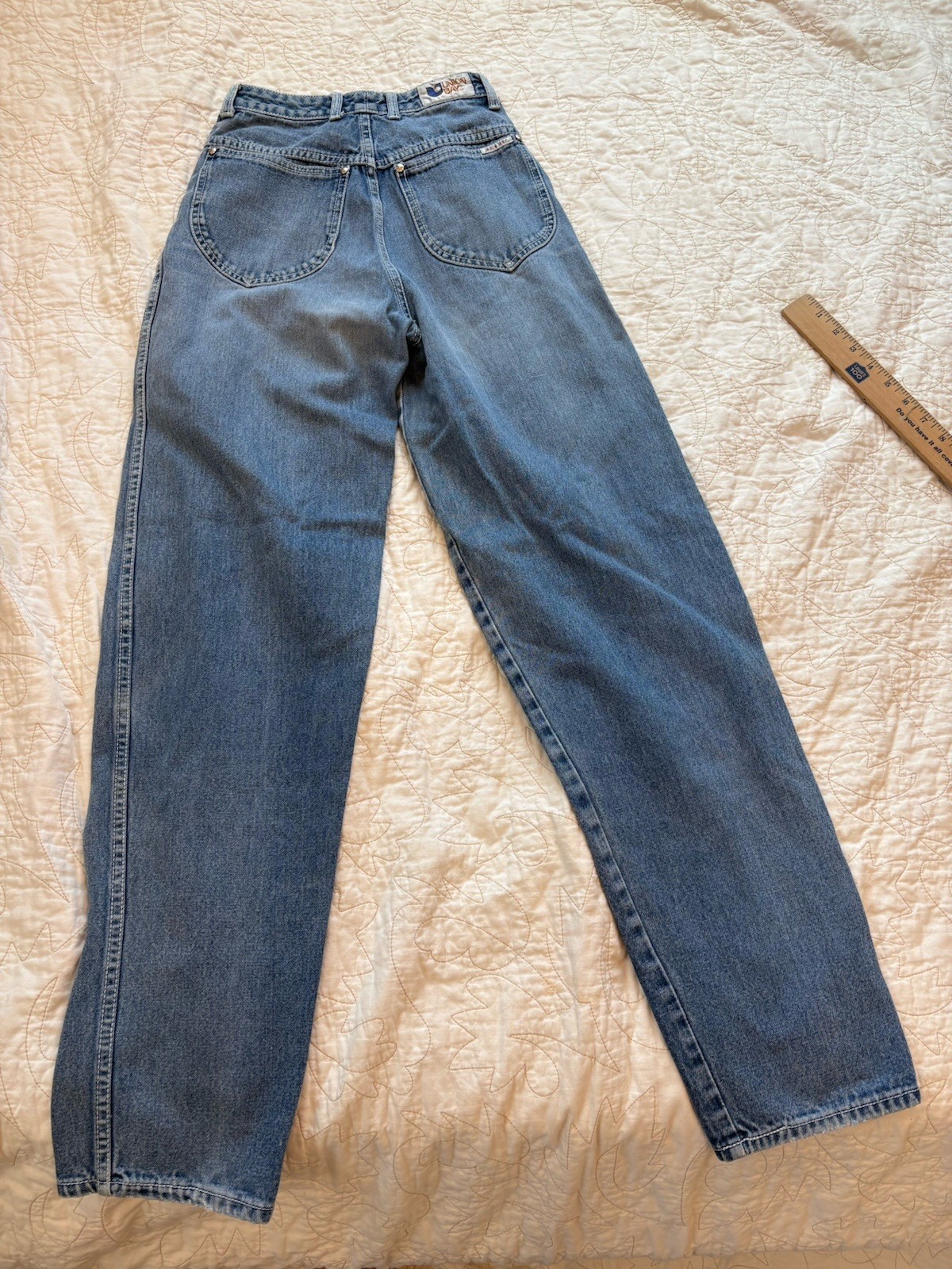 Unionbay True Vintage High-Waist Buttonfly Indigo Denim Jeans 1970&rsquo;s Size 5