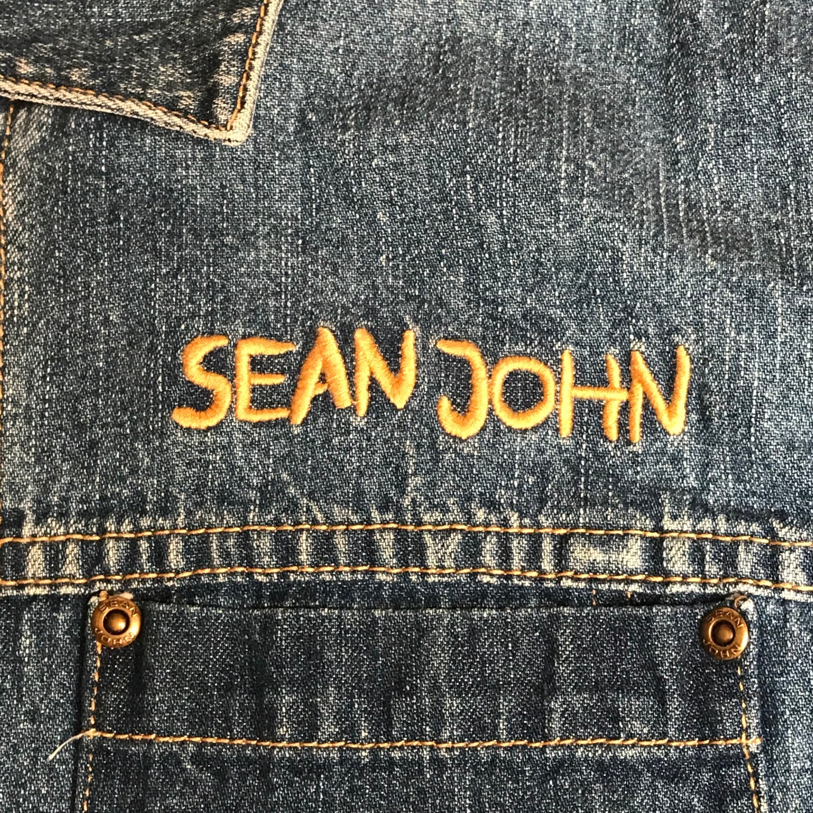 Sean John Blue Vintage 90s Jacket Size Medium 12 – 14