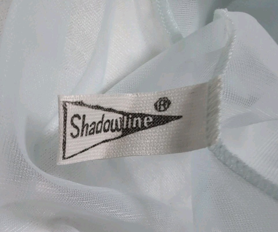 Vtg Shadowline Light Blue Nylon Lace Chiffon Robe Sheer Sz Large