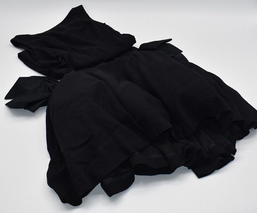 Vintage 1960s M&rsquo;amselle By Betty Carol Black Jackie O Style Cocktail Dress Size9