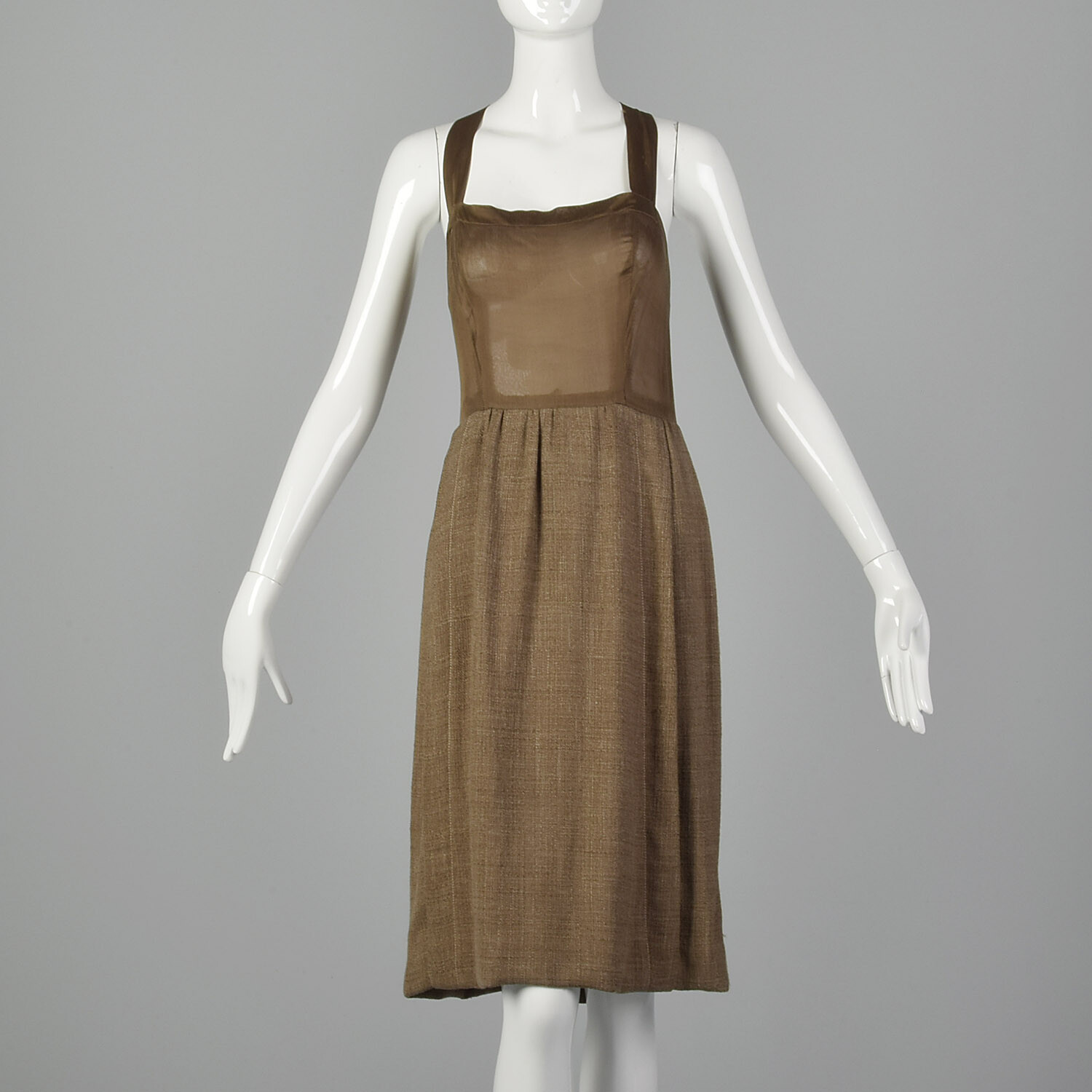 Medium Bill Blass for Maurice Rentner 1960s Dress Set Woven Vintage Two Piece