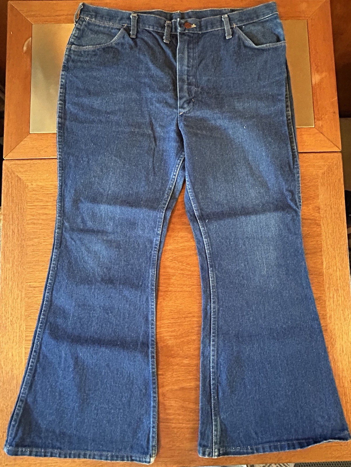 Wrangler Women’s Vintage Flare Jeans Size 18- 38×30 Med Wash High Waist Cotton