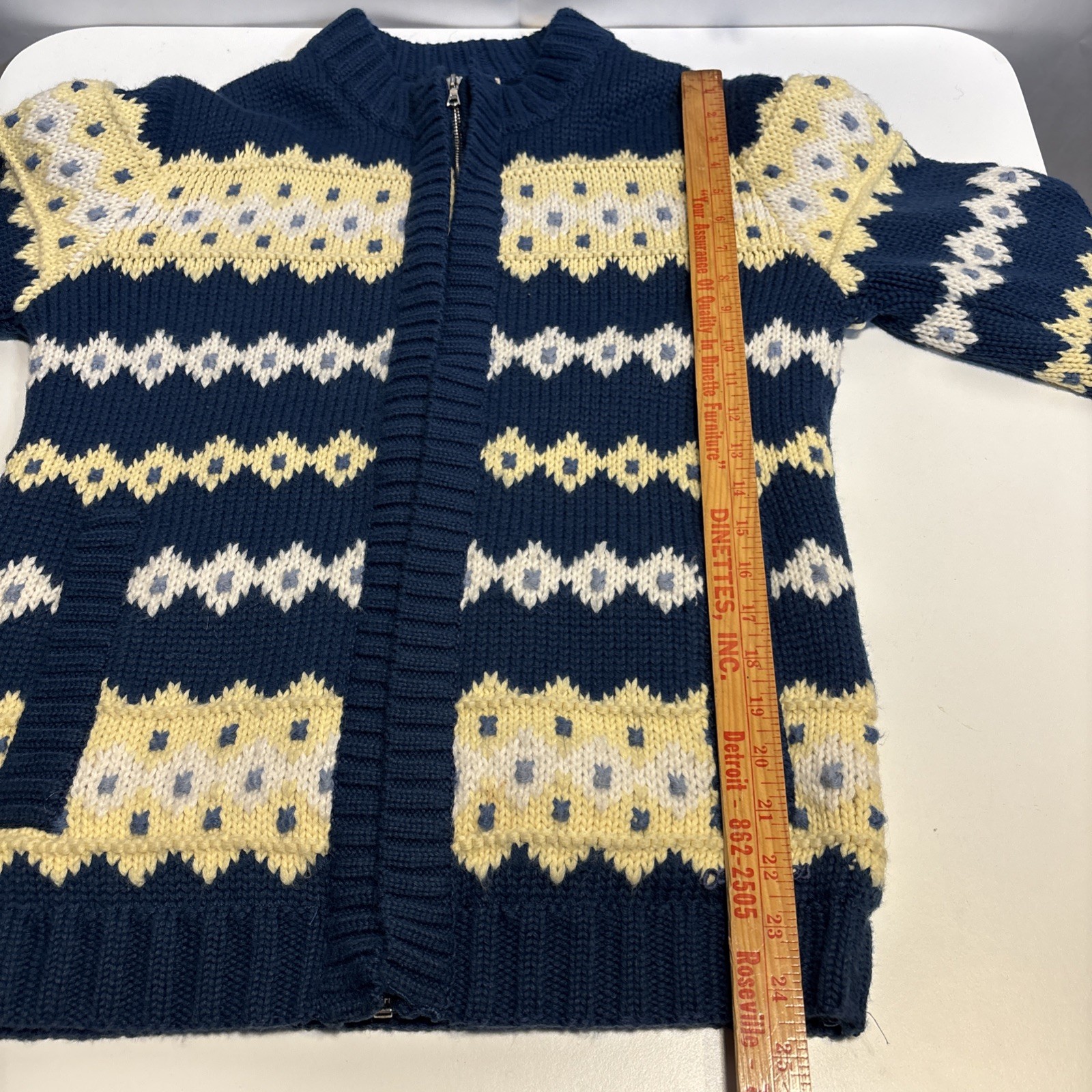 Vintage Courreges Zip Lined Cardigan/Jacket, Roll Neck Swtr, Skirt, Gloves & Hat