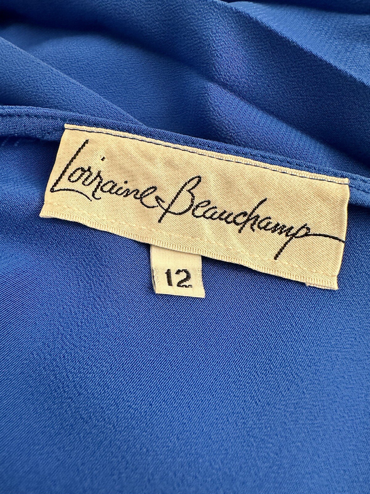 Beautiful True Vintage LORRAINE BEAUCHAMP Dress Size 14