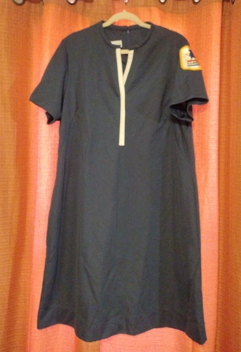 Vintage 1970&rsquo;s US Mail, United States Postal Service Mod Dress Size 18.