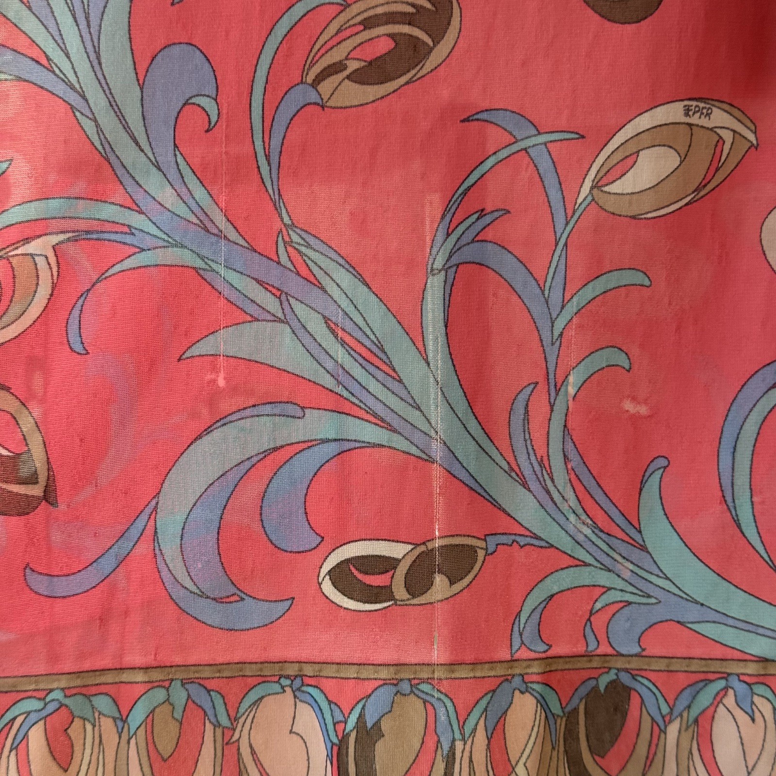 VTG 1960’s Emilio Pucci For Formfit Rogers Slip Or Mini Dress, Iconic Print, Mod
