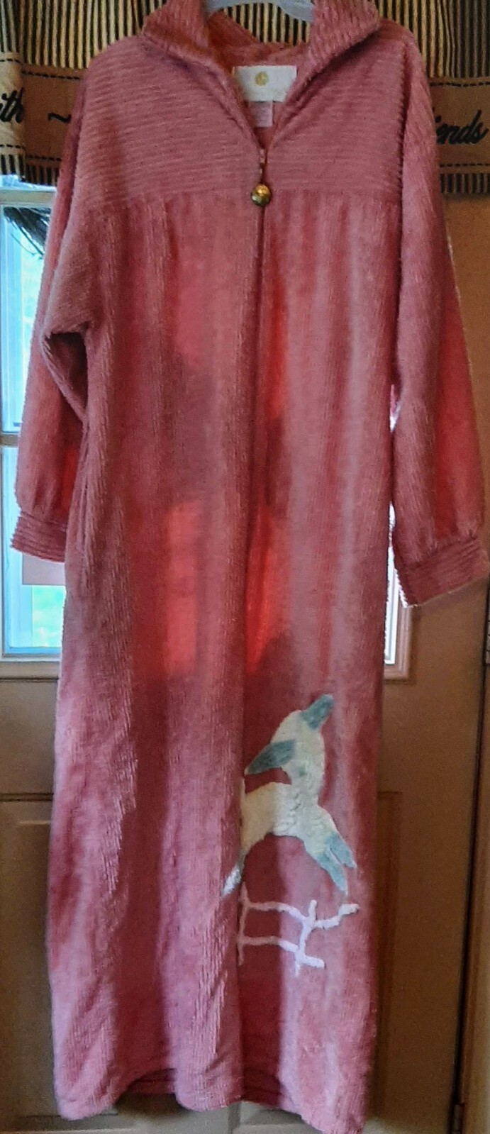 Vintage Chenille Robe A Kind Multicolored Lambs Stanherman size Small