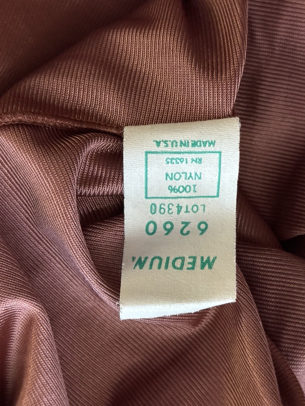 Vtg New Nightgown Long Goddess Pinehurst 70s Inset Lace UNIQUE Copper Brown M 36
