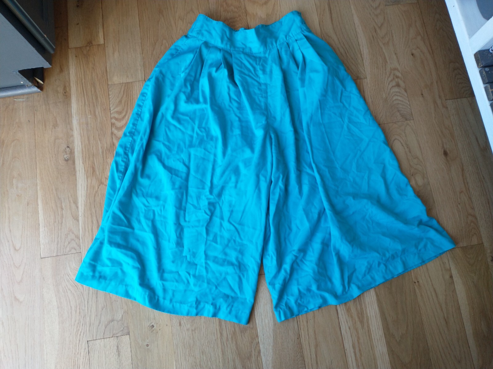 Vintage Lloyd Blue Wide Leg High Rise Gaucho Pants Culottes Women’s Size 14