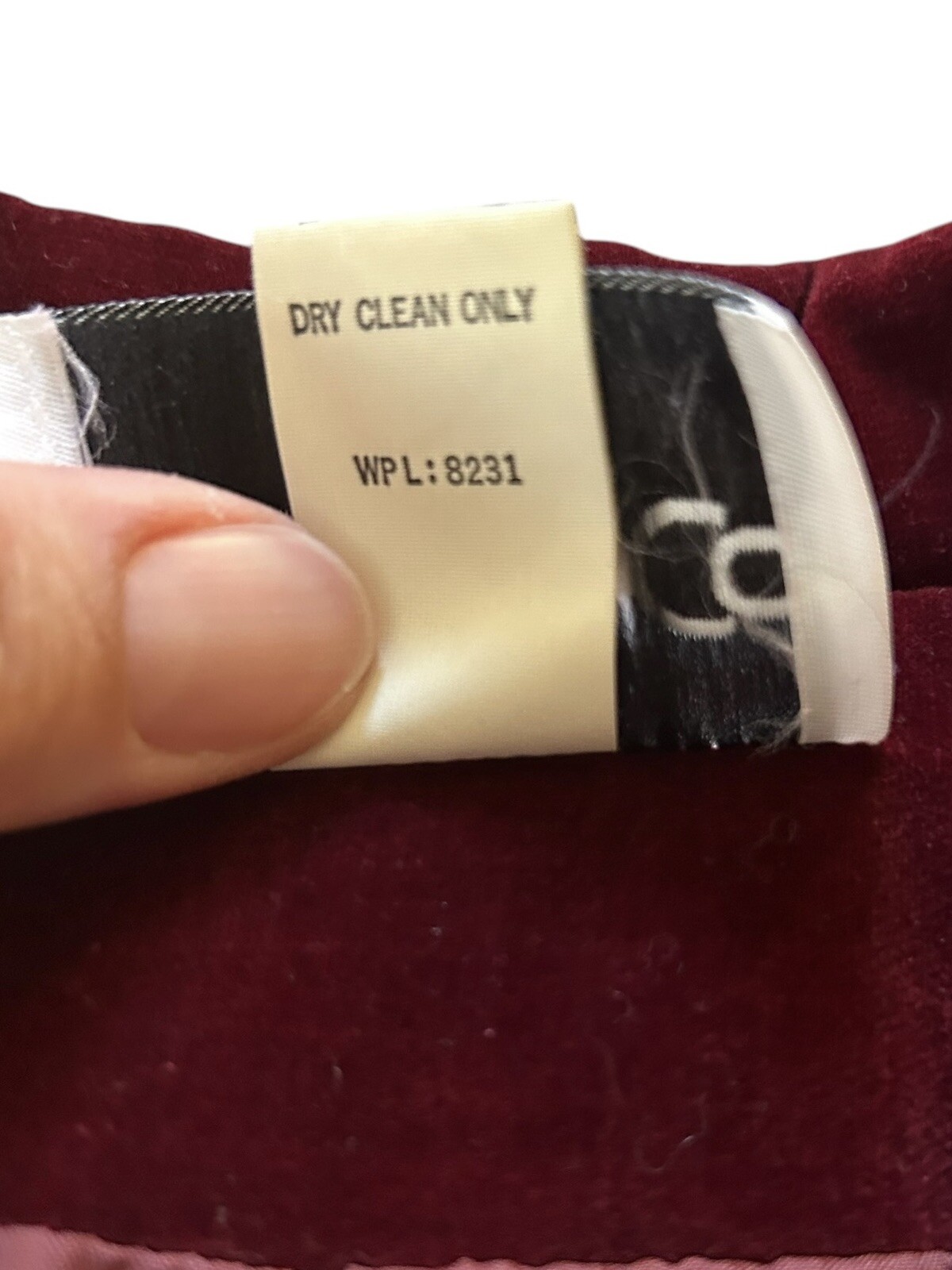 PRESENT Co Velour Blazer 2 Button Up Size SMALL 11/12 Red Wine Velvet Jacket*