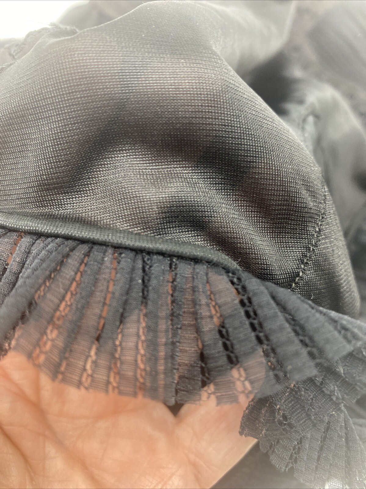 Vintage Roger’s Nylon Under Ware Panties Black Lace Gorgeous!