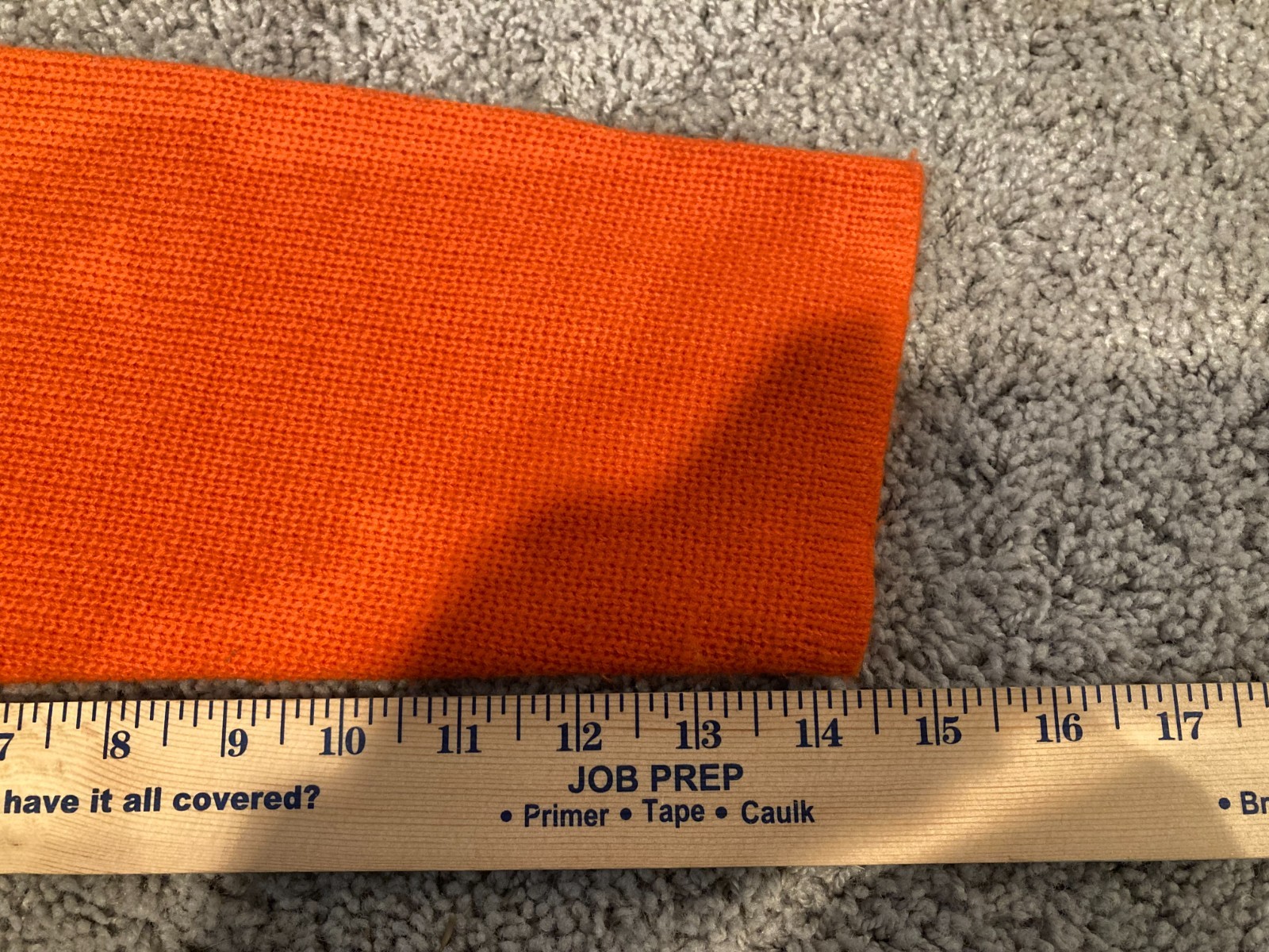 Orange Cardigan Fully Fashioned Hong Kong Mod Acrylic XL Sweater
