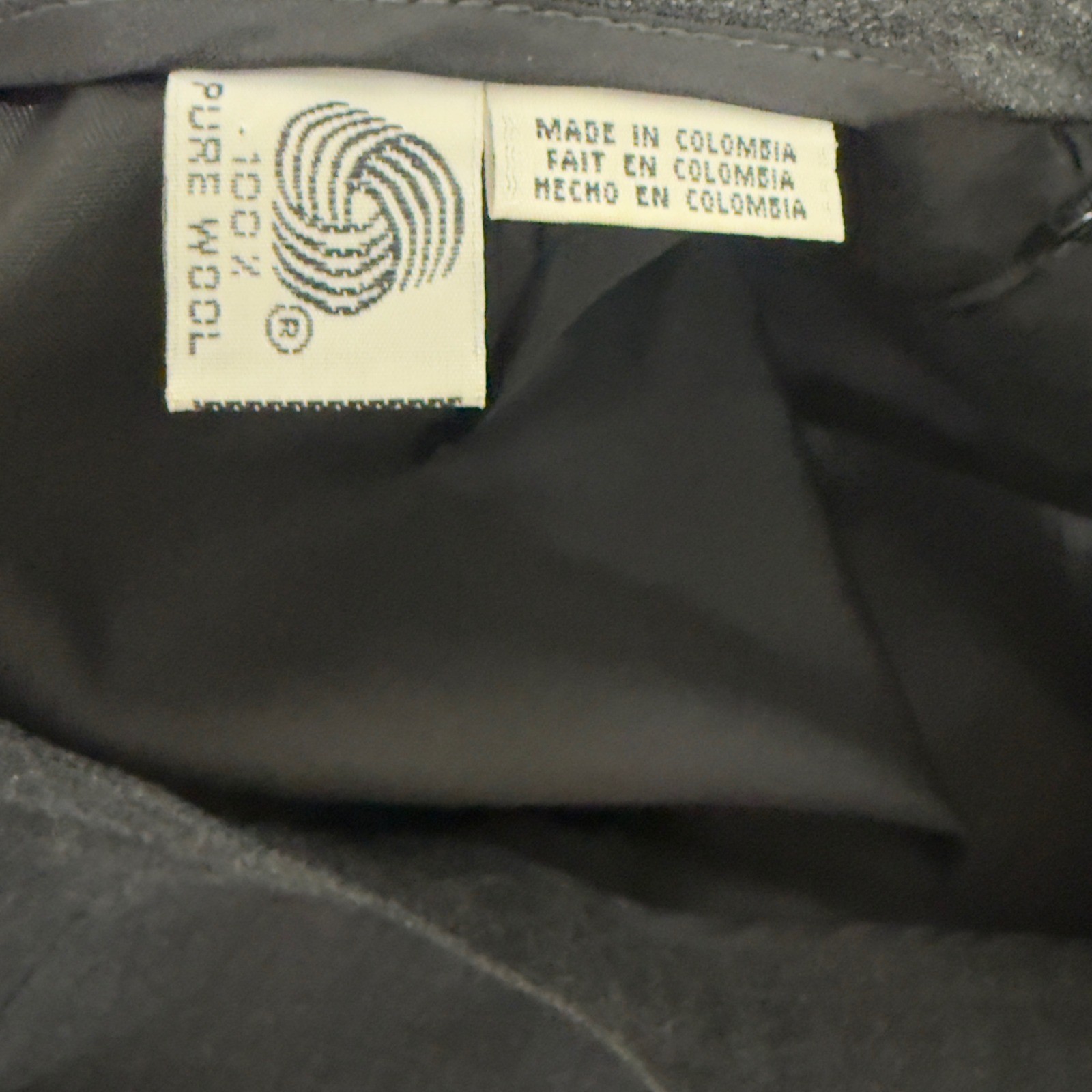 Vintage JH Collectibles Charcoal Gray 100% Wool Pencil Skirt Size 8
